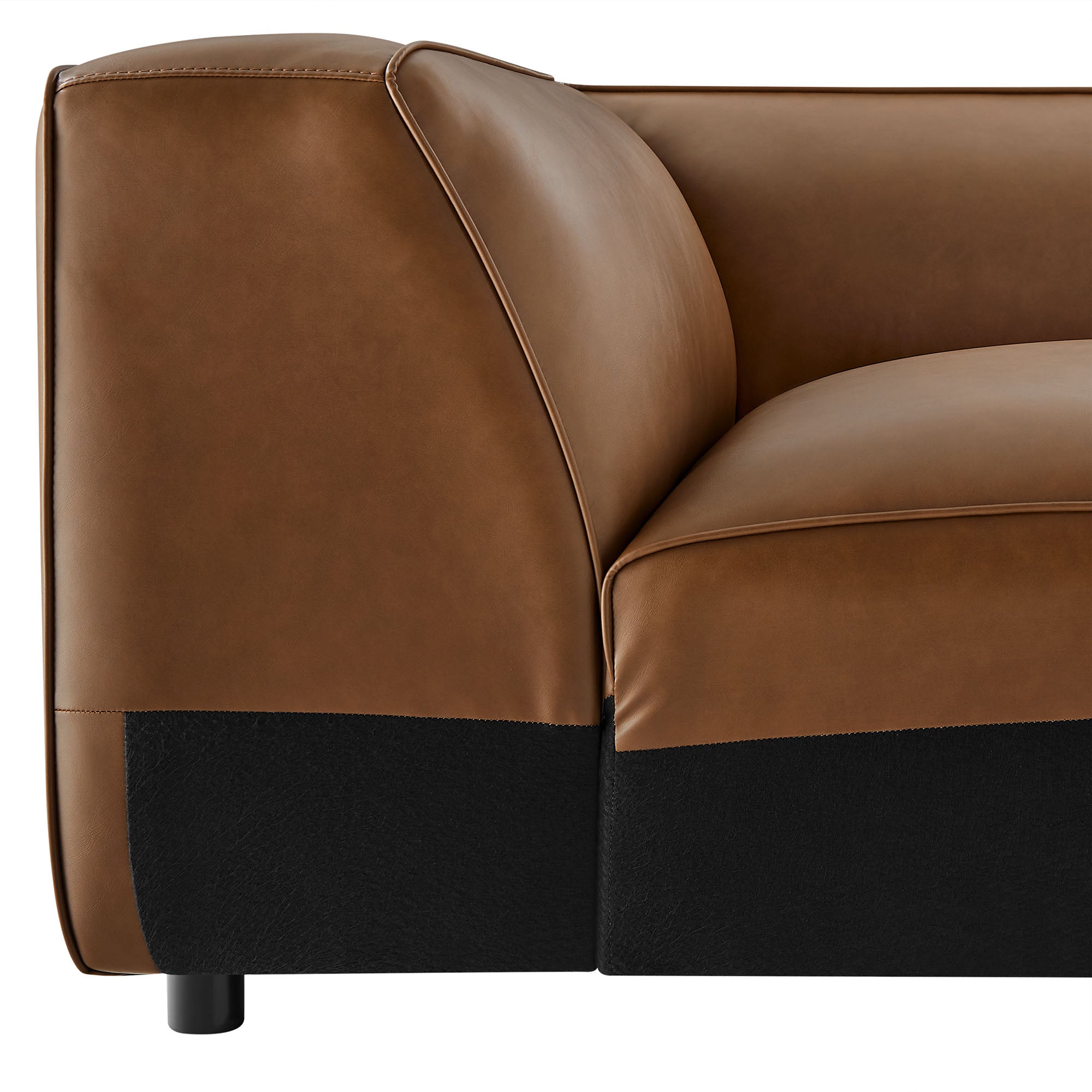 Auren Upholstered Vegan Leather Modular Corner Chair by Modway - Best Buy Furniture