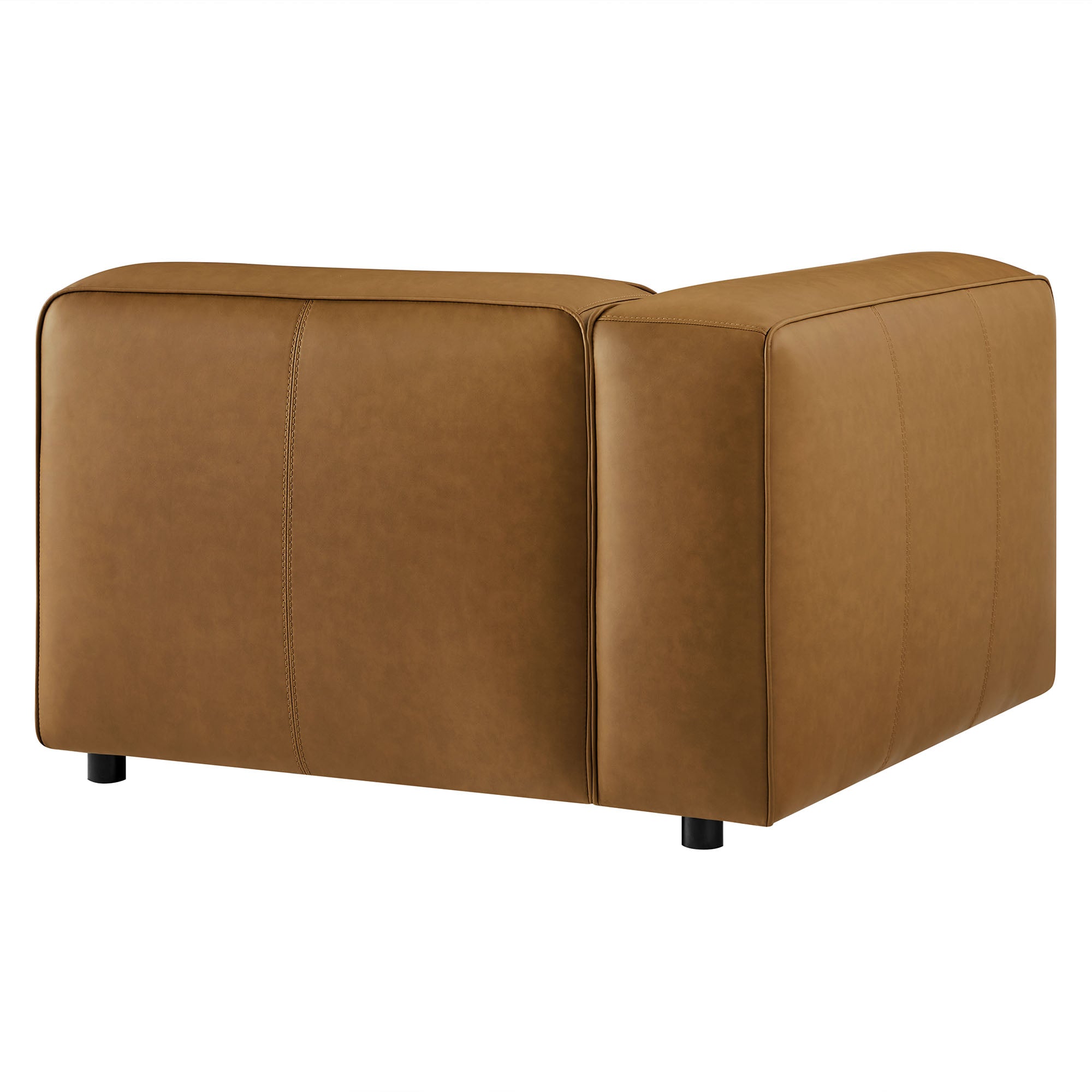 Auren Upholstered Vegan Leather Modular Left Armchair by Modway - Best Buy Furniture
