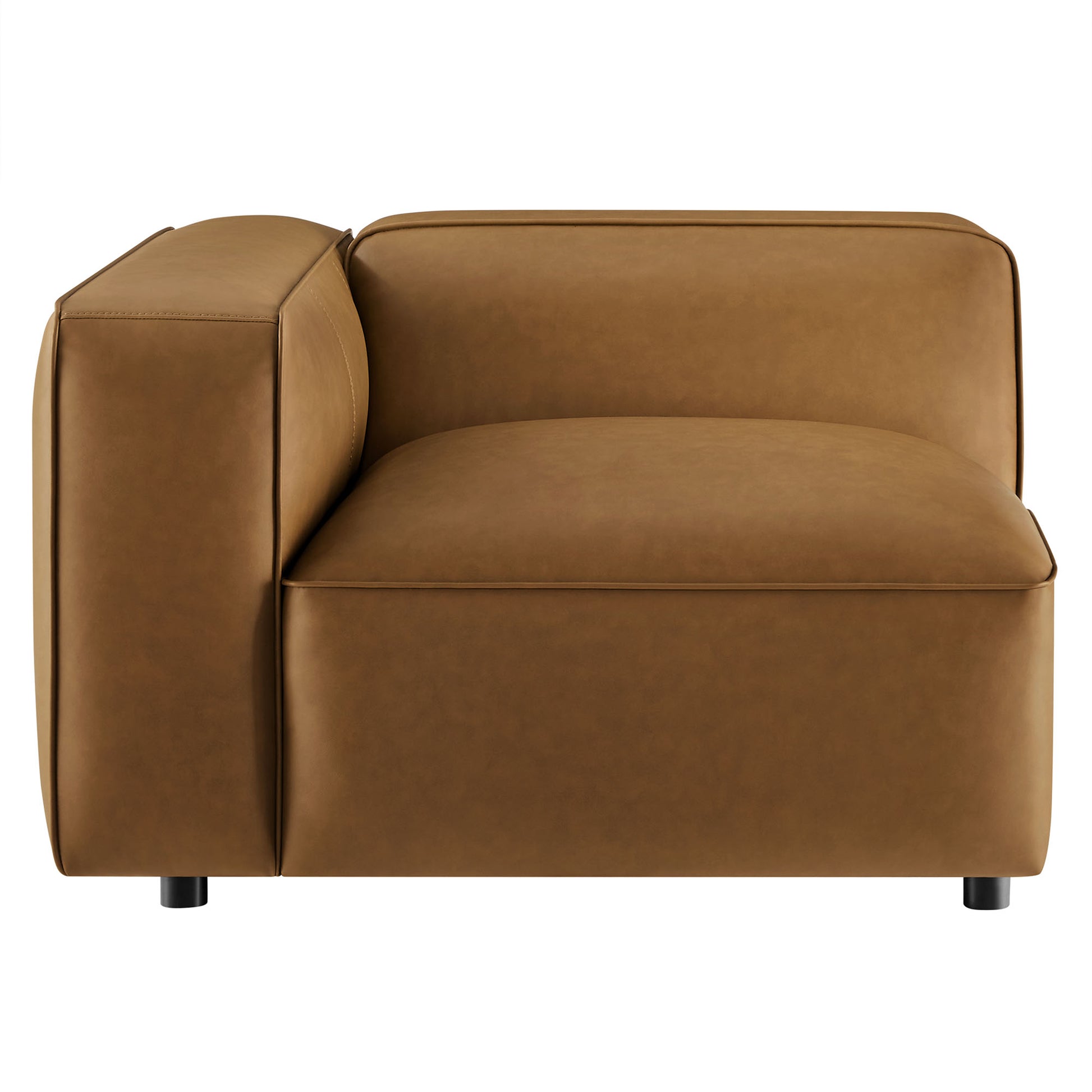 Auren Upholstered Vegan Leather Modular Left Armchair by Modway - Best Buy Furniture