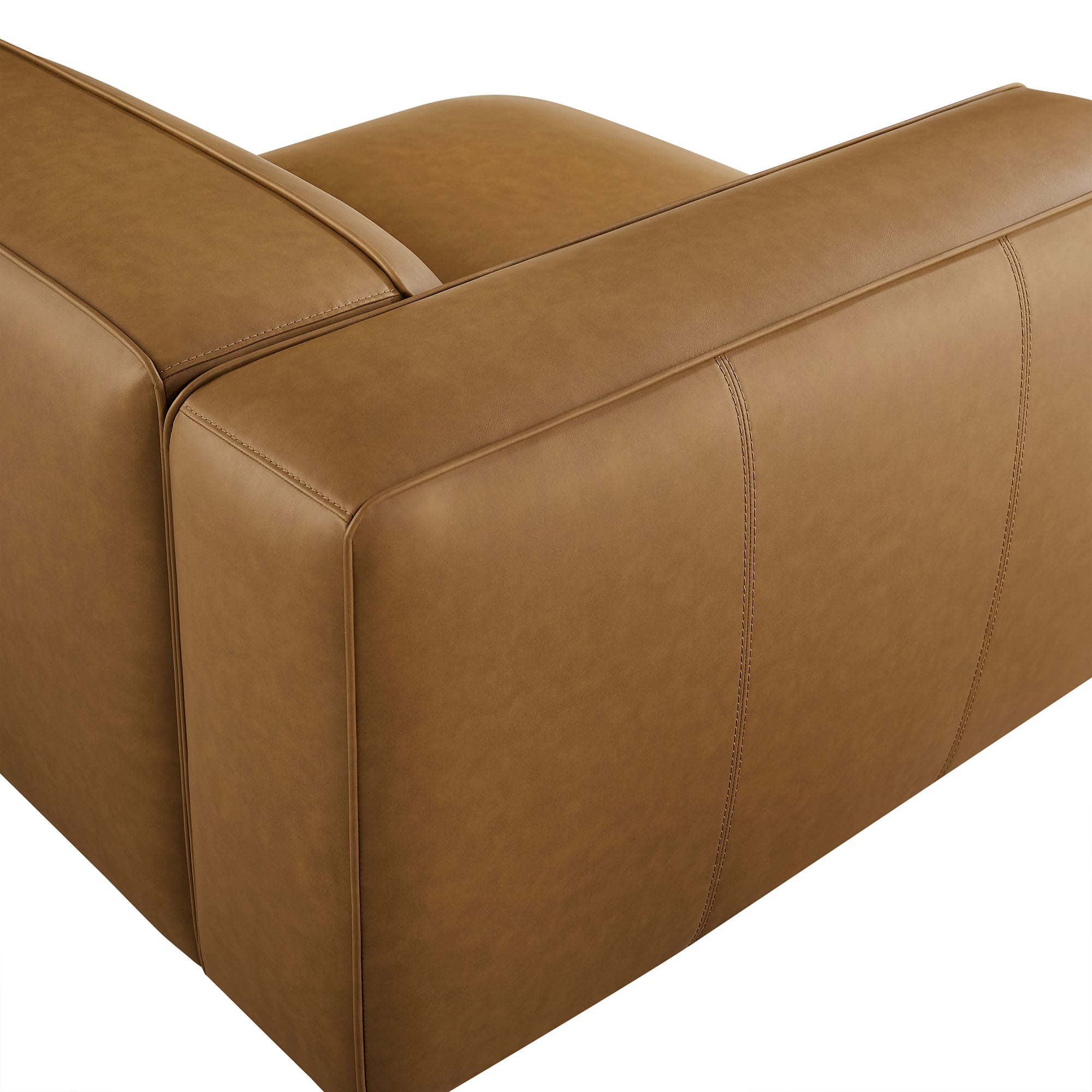 Auren Upholstered Vegan Leather Modular Left Armchair by Modway - Best Buy Furniture