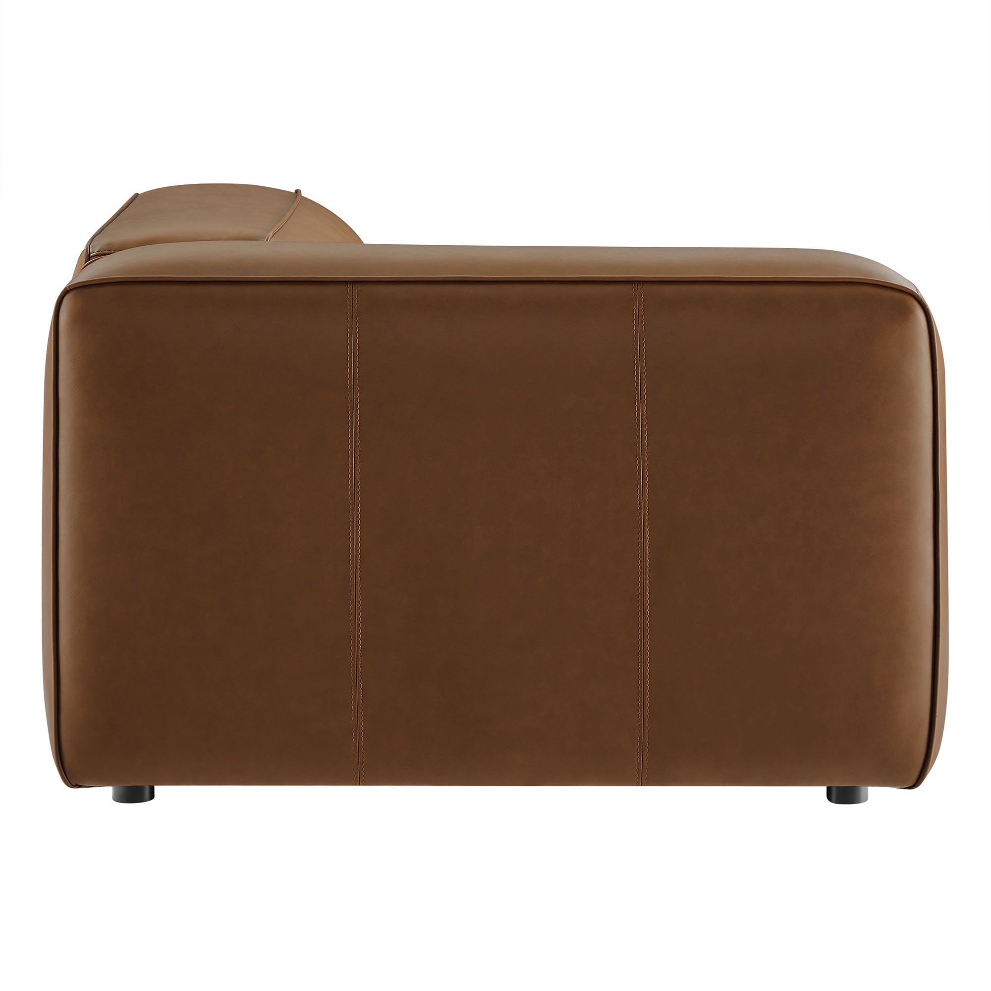 Auren Upholstered Vegan Leather Modular Left Armchair by Modway - Best Buy Furniture