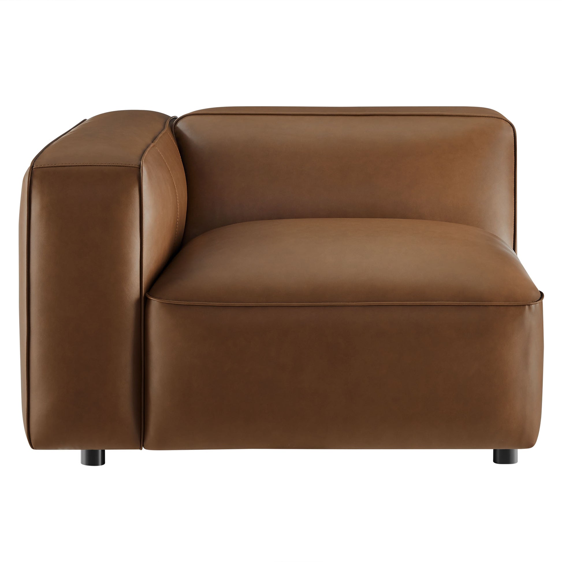 Auren Upholstered Vegan Leather Modular Left Armchair by Modway - Best Buy Furniture