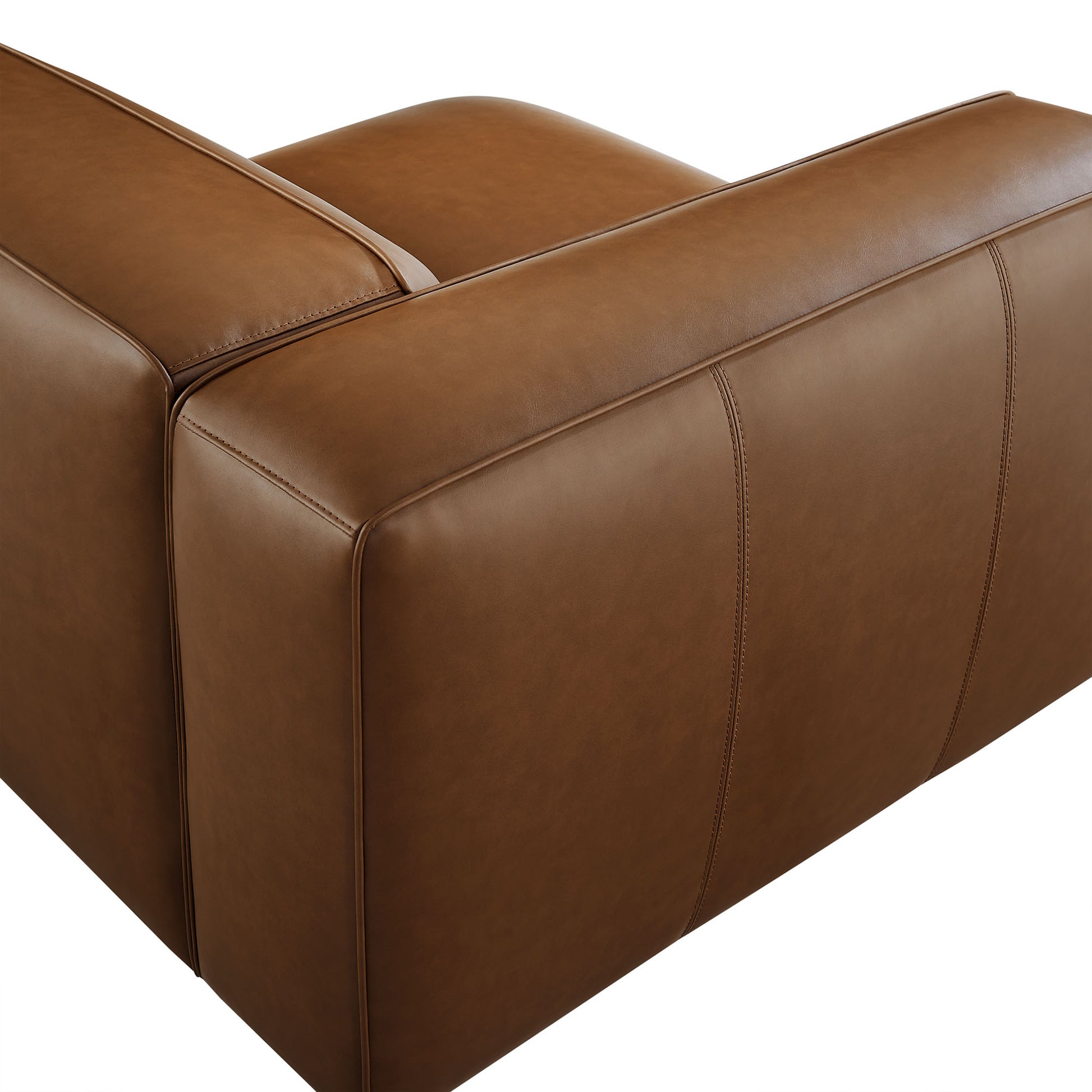 Auren Upholstered Vegan Leather Modular Left Armchair by Modway - Best Buy Furniture