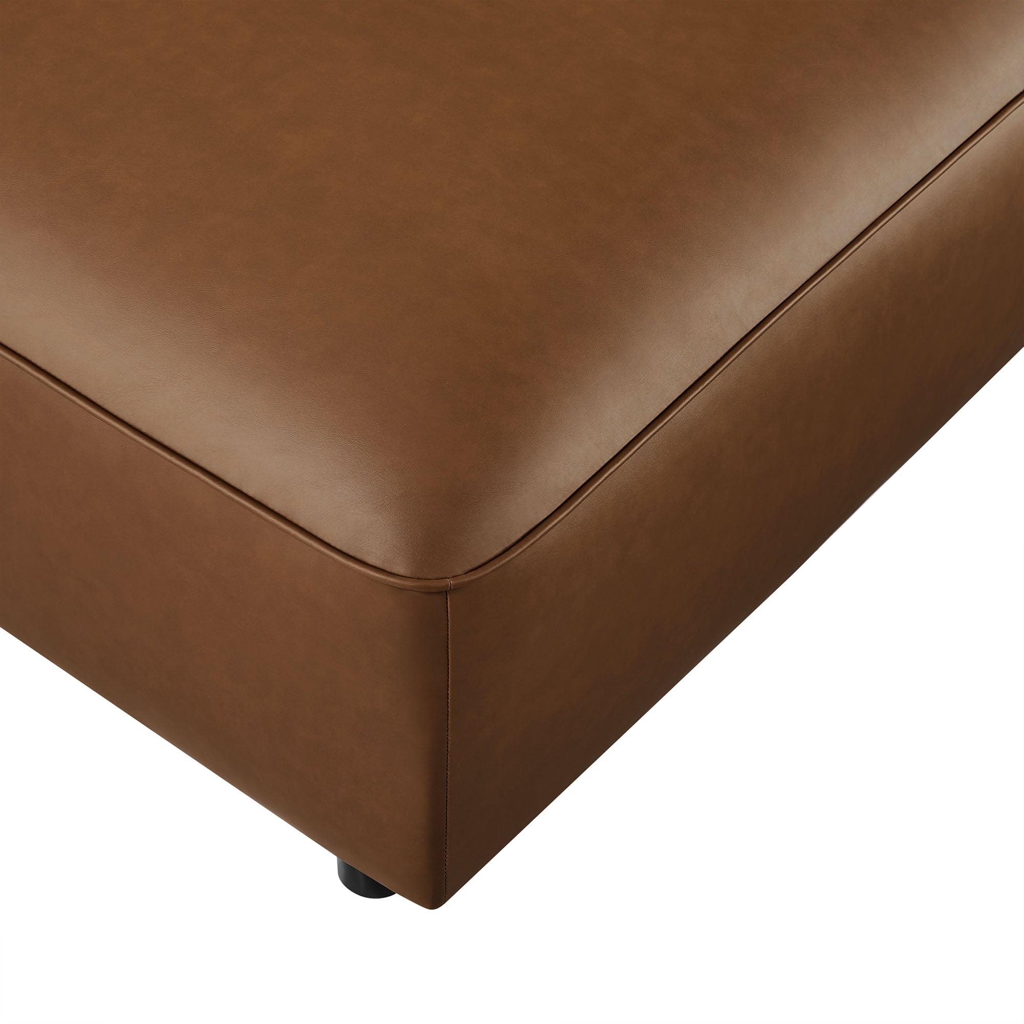 Auren Upholstered Vegan Leather Ottoman by Modway - Best Buy Furniture