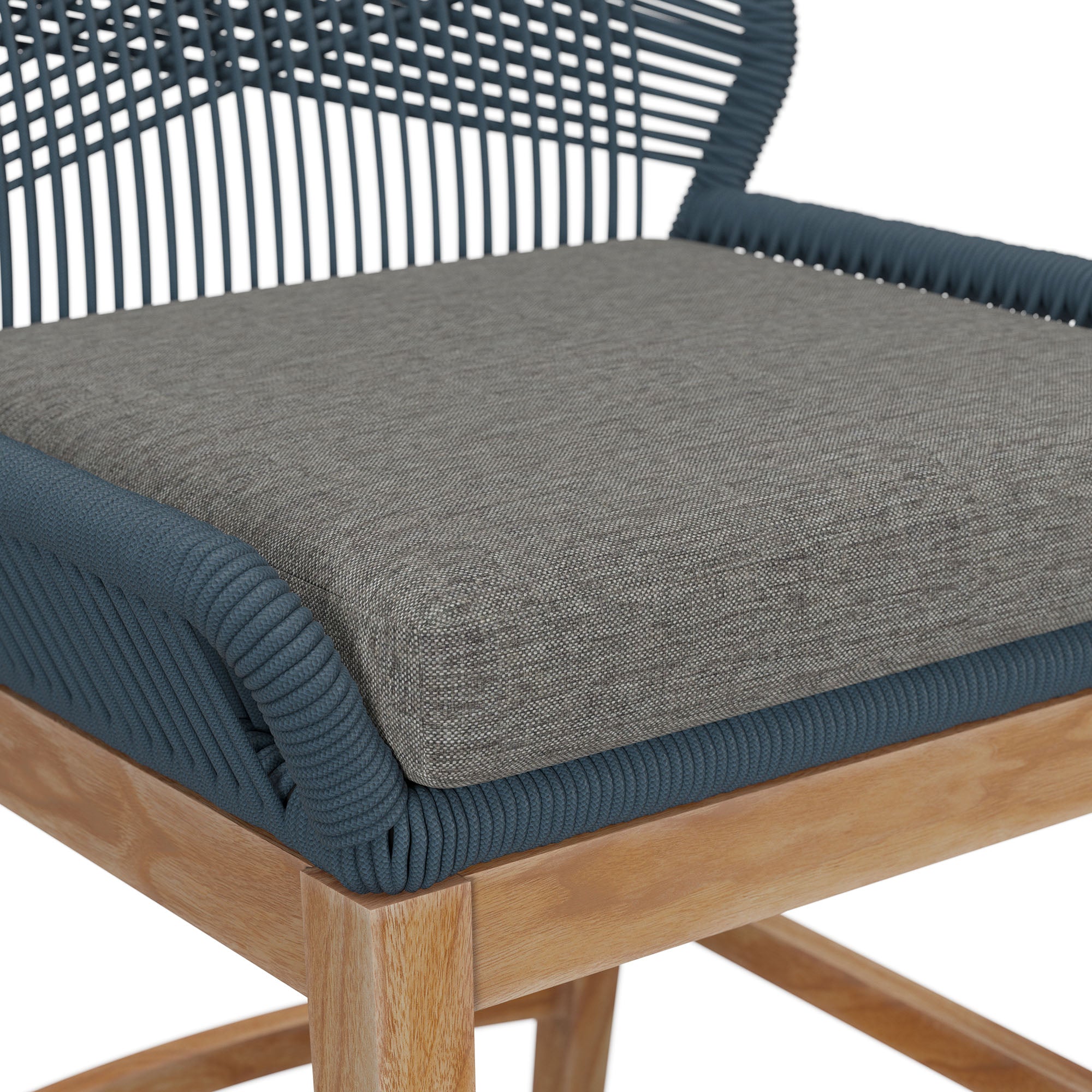 Wellspring Outdoor Patio Teak and Rope Counter Stool by Modway - Best Buy Furniture