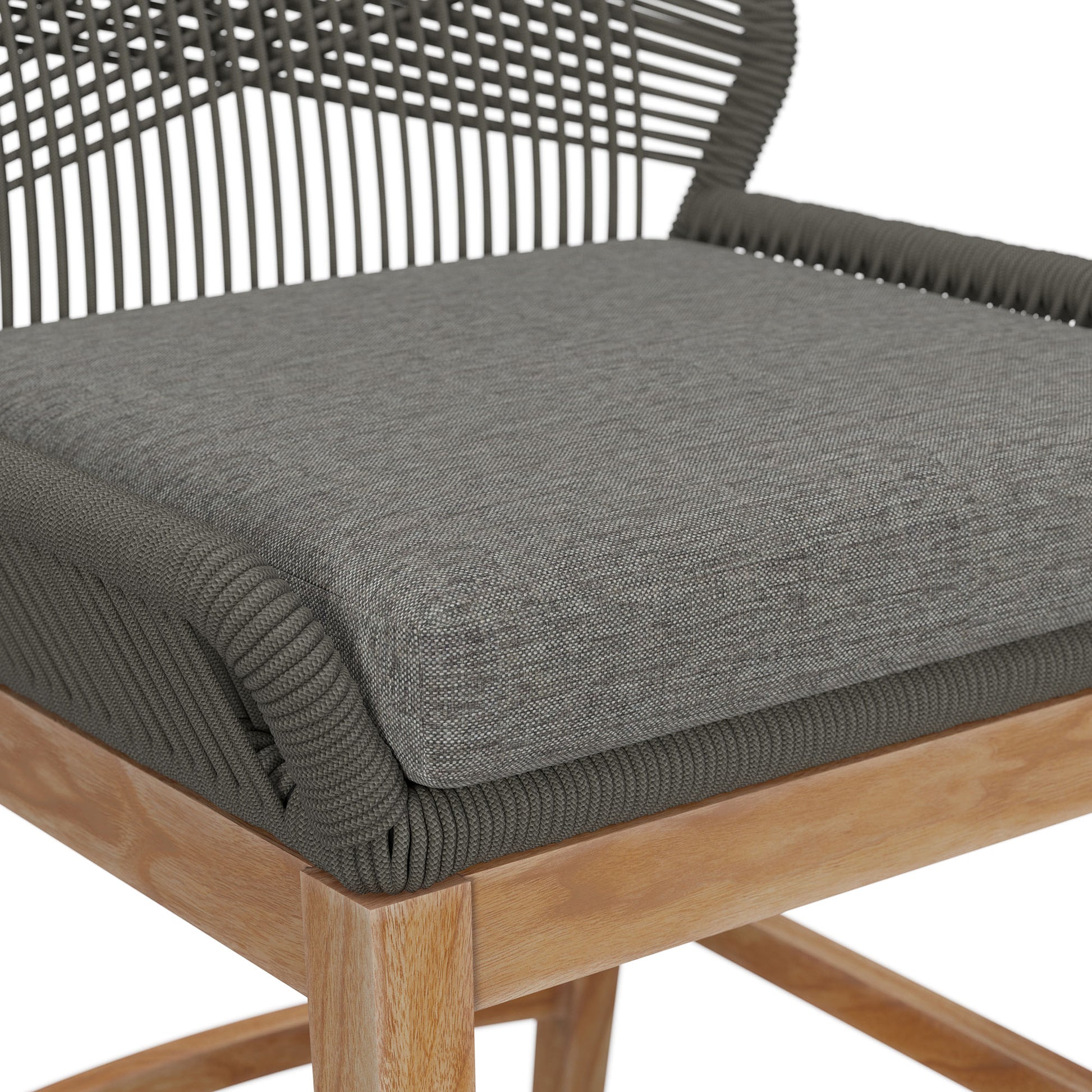 Wellspring Outdoor Patio Teak and Rope Counter Stool by Modway - Best Buy Furniture
