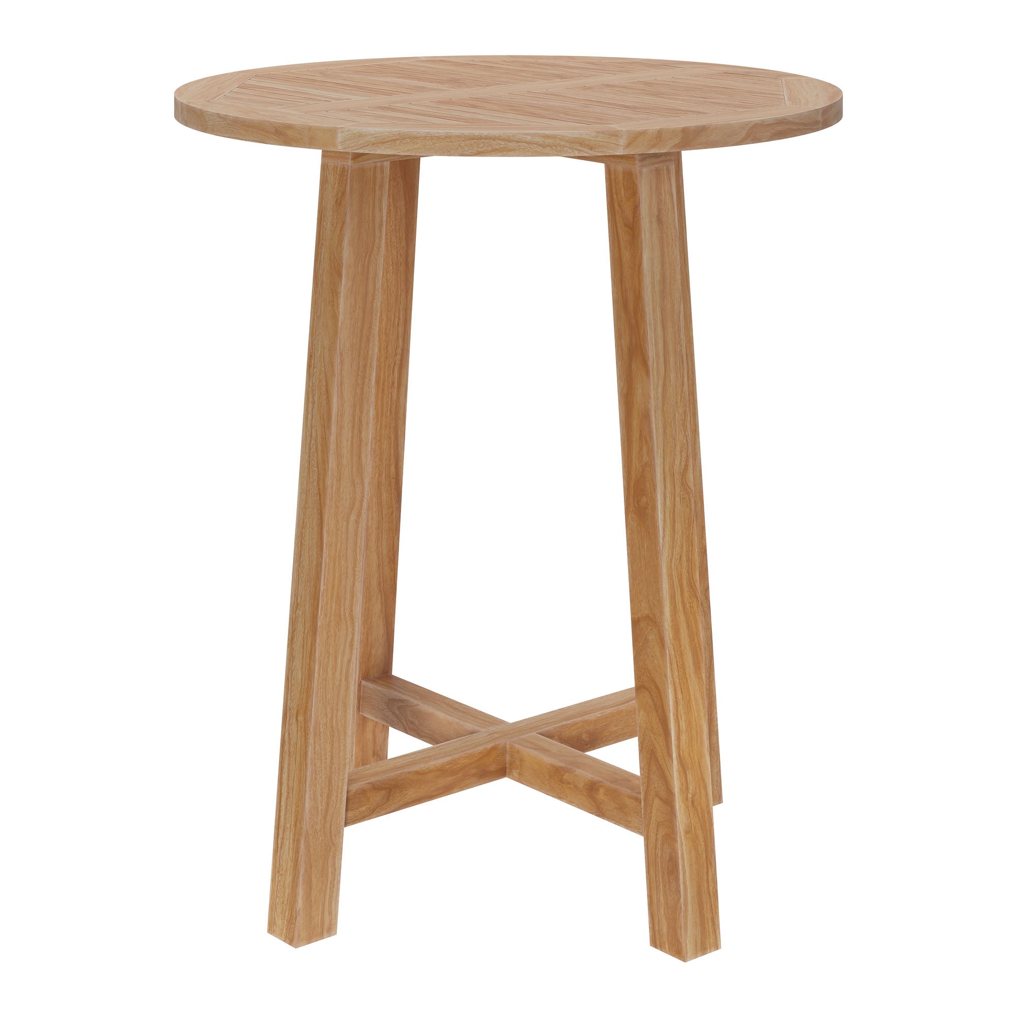 Wellspring 36" Outdoor Patio Teak Wood Bar Table by Modway - Best Buy Furniture