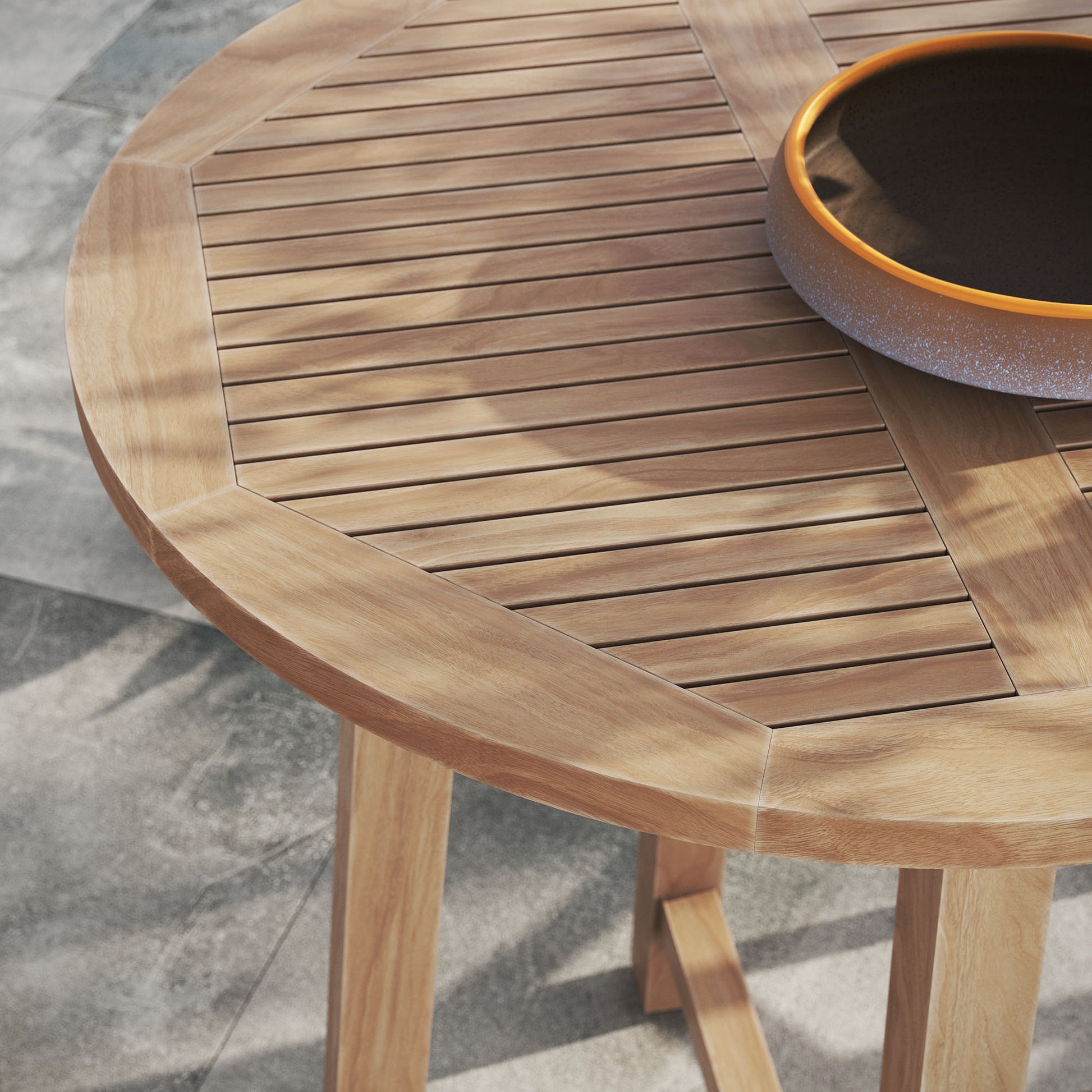 Wellspring 36" Outdoor Patio Teak Wood Bar Table by Modway - Best Buy Furniture