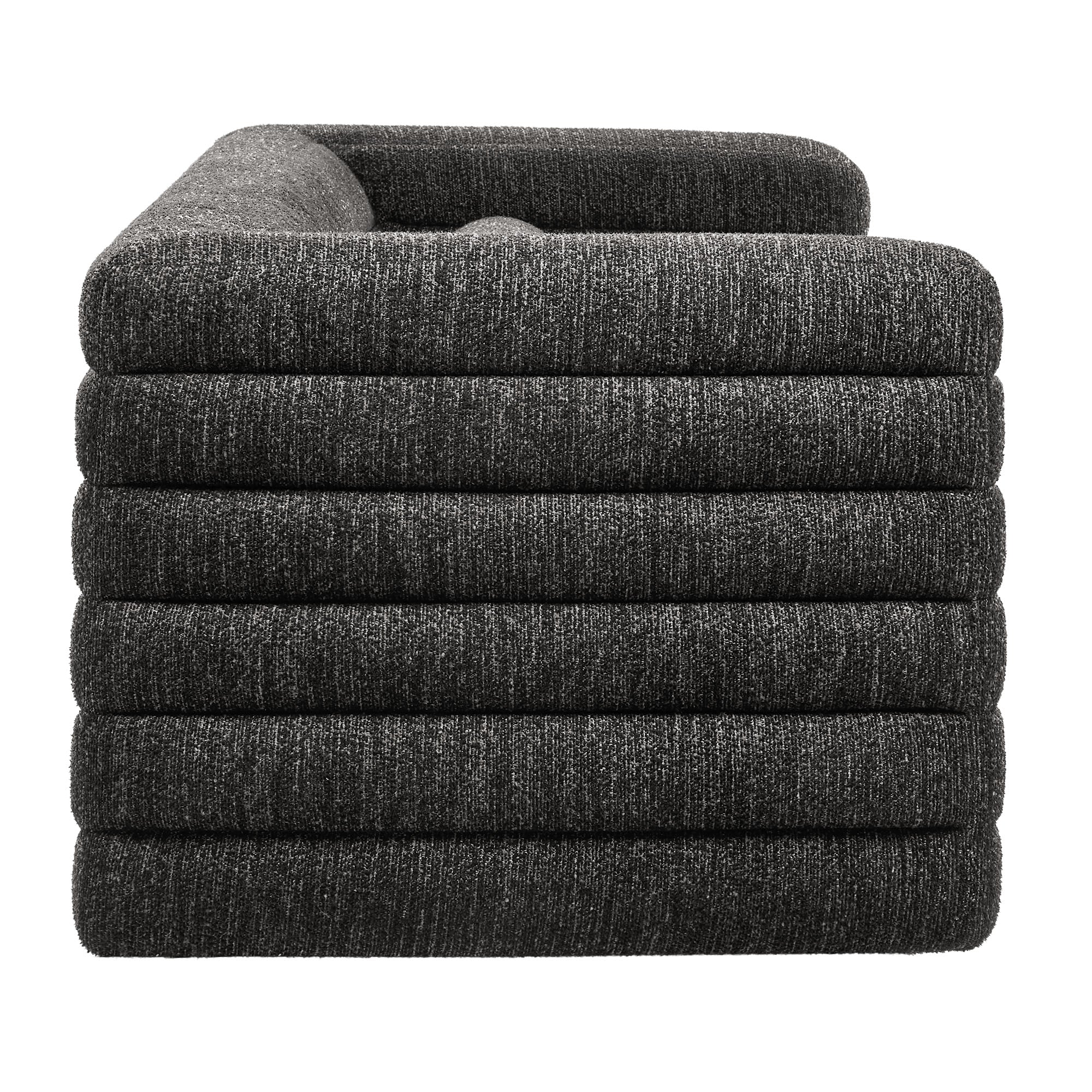 Relle Channel Tufted Boucle Upholstered Sofa by Modway - Best Buy Furniture