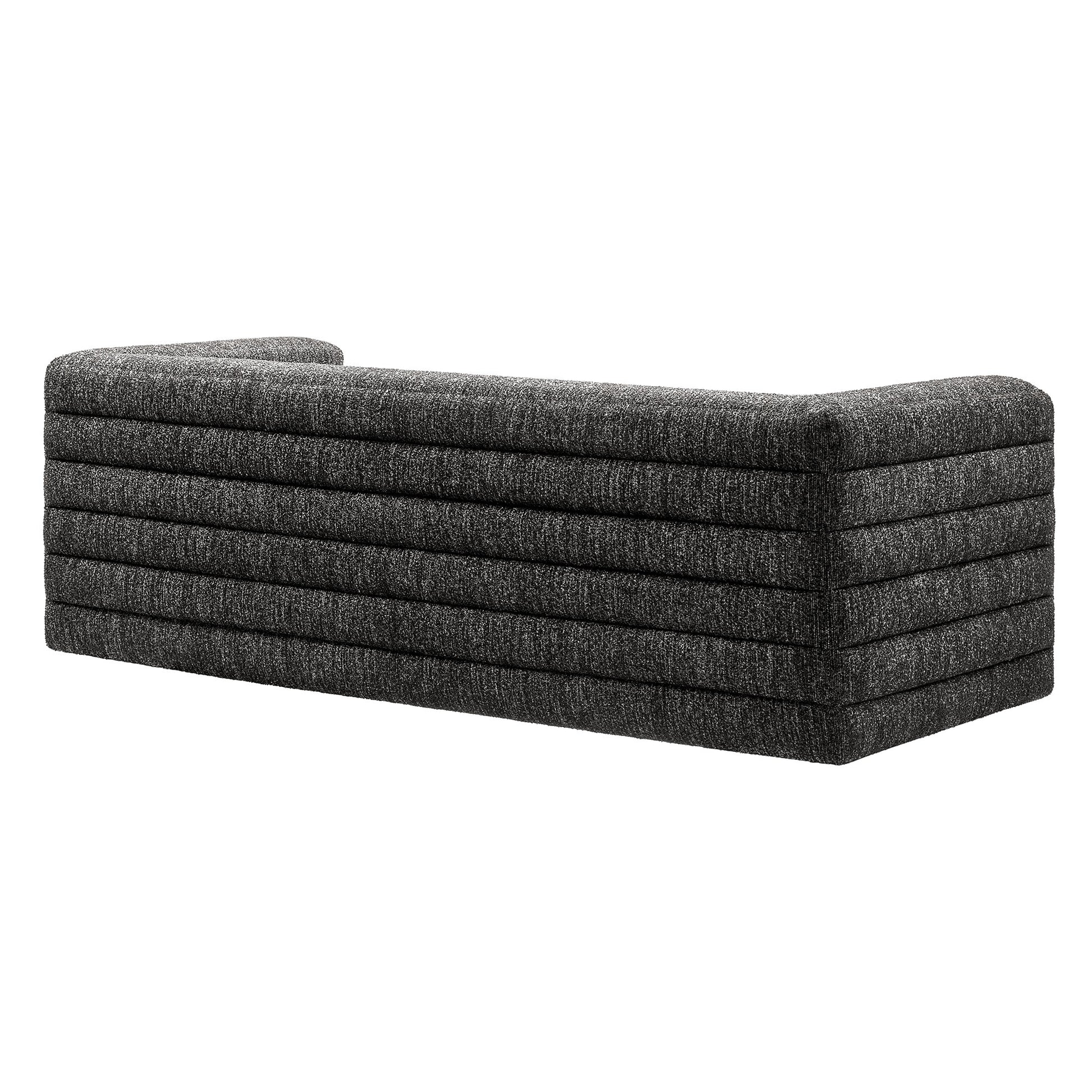 Relle Channel Tufted Boucle Upholstered Sofa by Modway - Best Buy Furniture