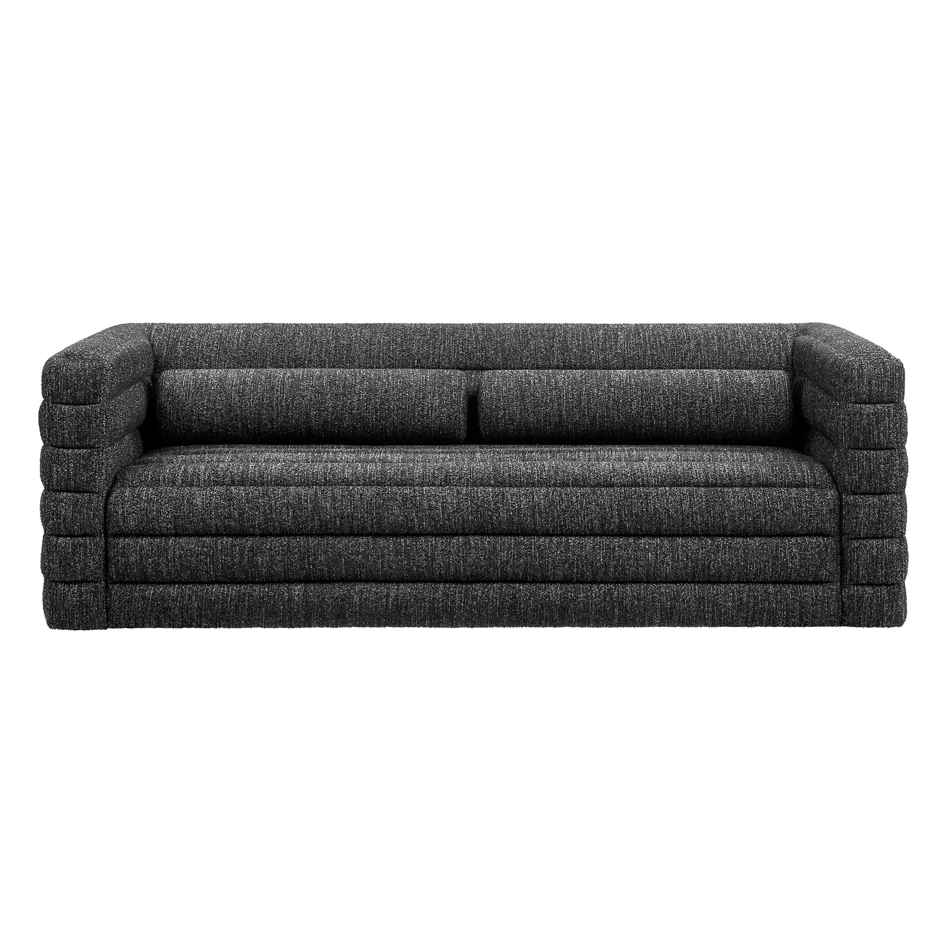 Relle Channel Tufted Boucle Upholstered Sofa by Modway - Best Buy Furniture