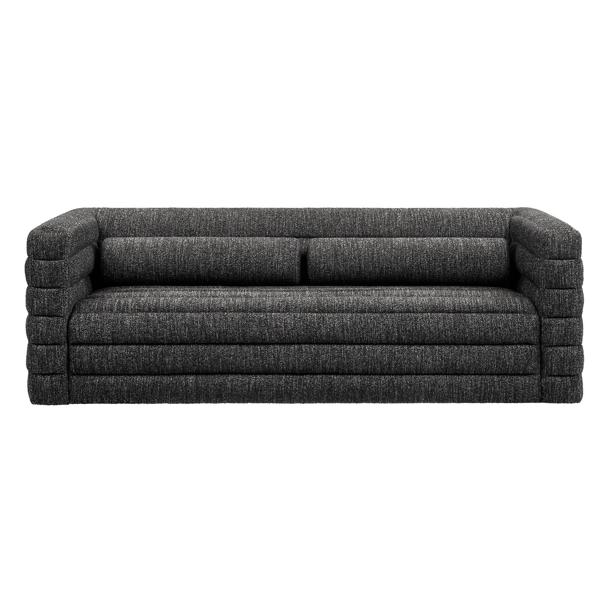 Relle Channel Tufted Boucle Upholstered Sofa by Modway - Best Buy Furniture