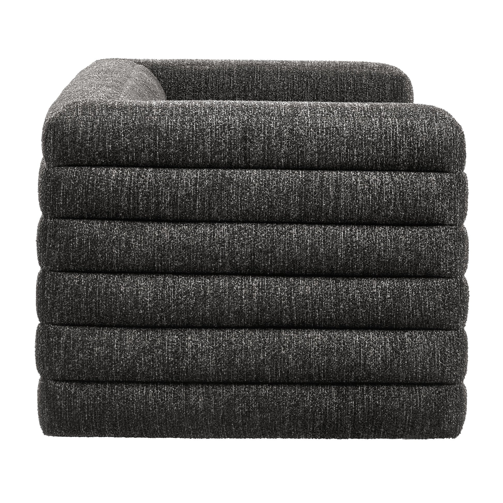 Relle Channel Tufted Boucle Upholstered Loveseat by Modway - Best Buy Furniture