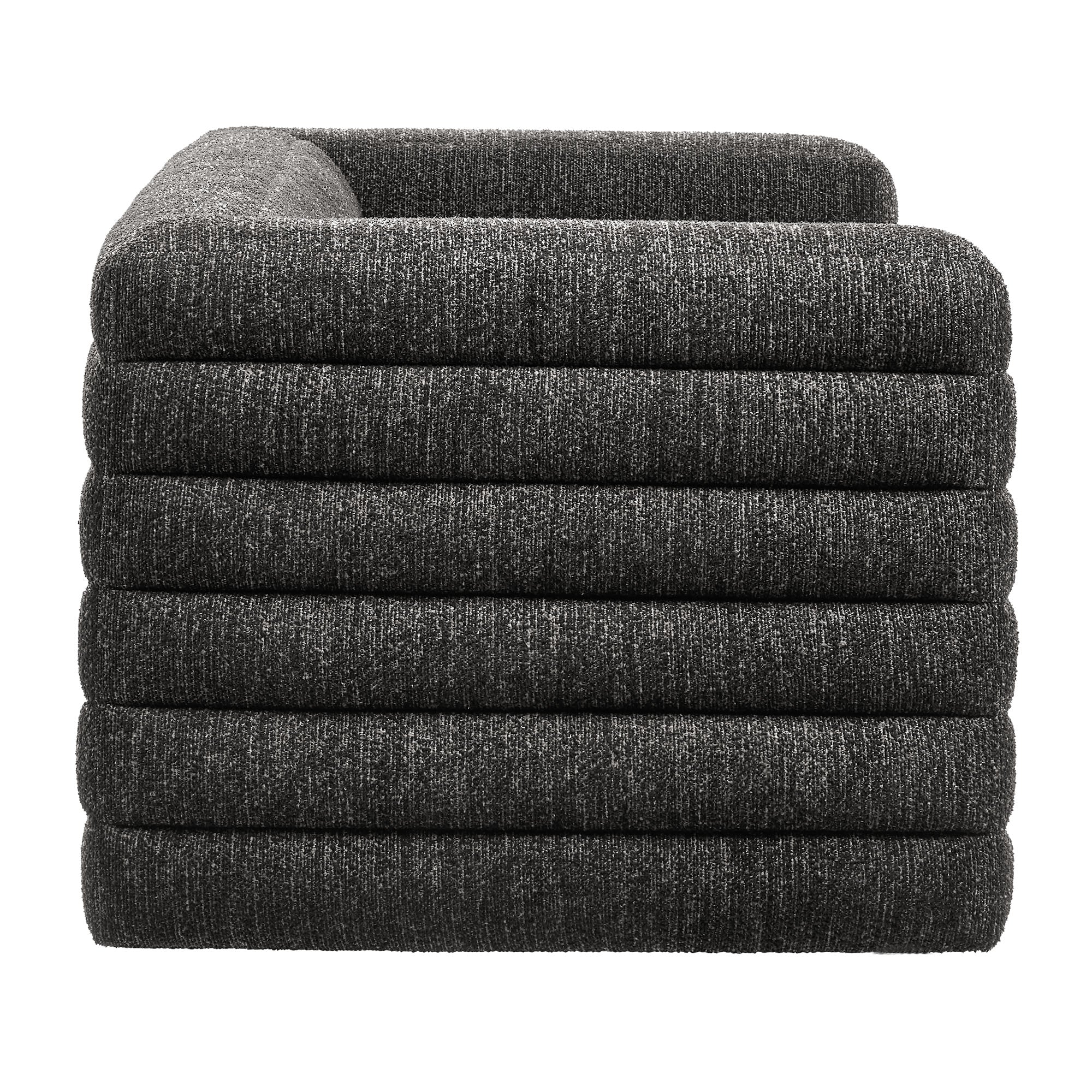 Relle Channel Tufted Boucle Upholstered Loveseat by Modway - Best Buy Furniture