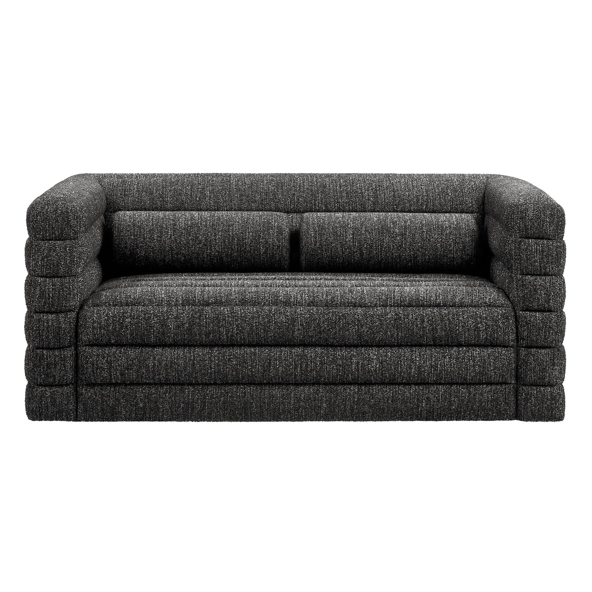 Relle Channel Tufted Boucle Upholstered Loveseat by Modway - Best Buy Furniture