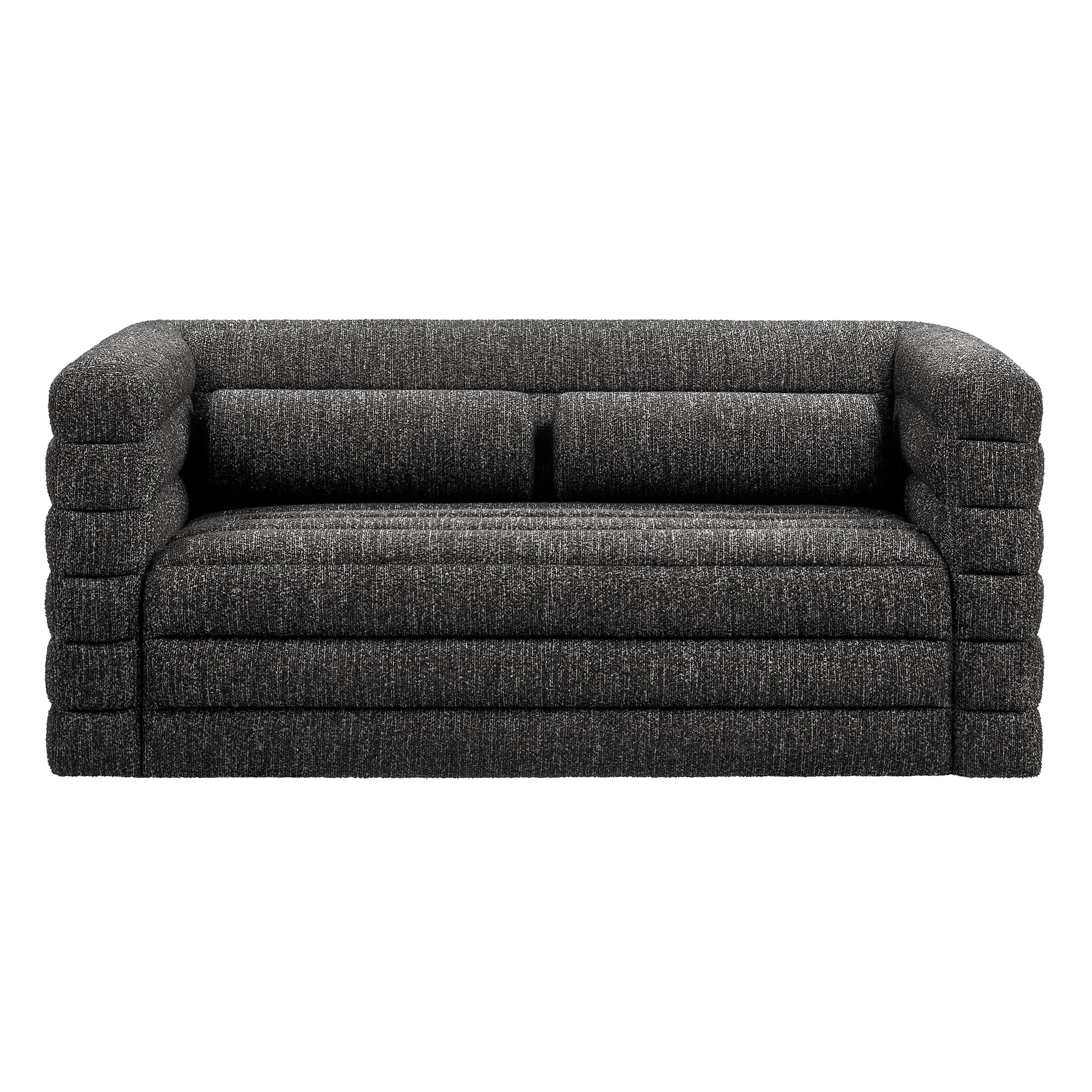 Relle Channel Tufted Boucle Upholstered Loveseat by Modway - Best Buy Furniture