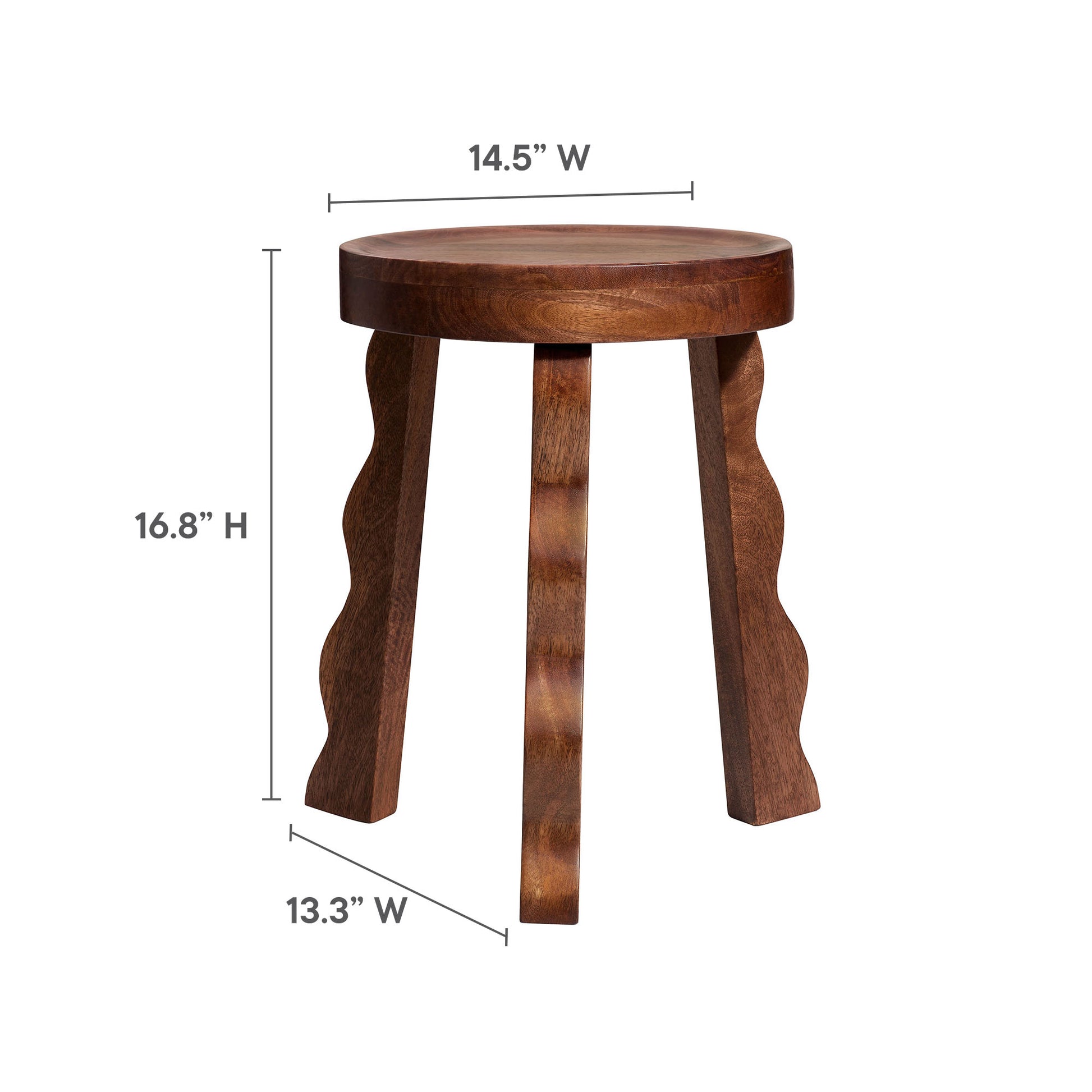 Sorrel Carved Wood Stool by Modway - Best Buy Furniture