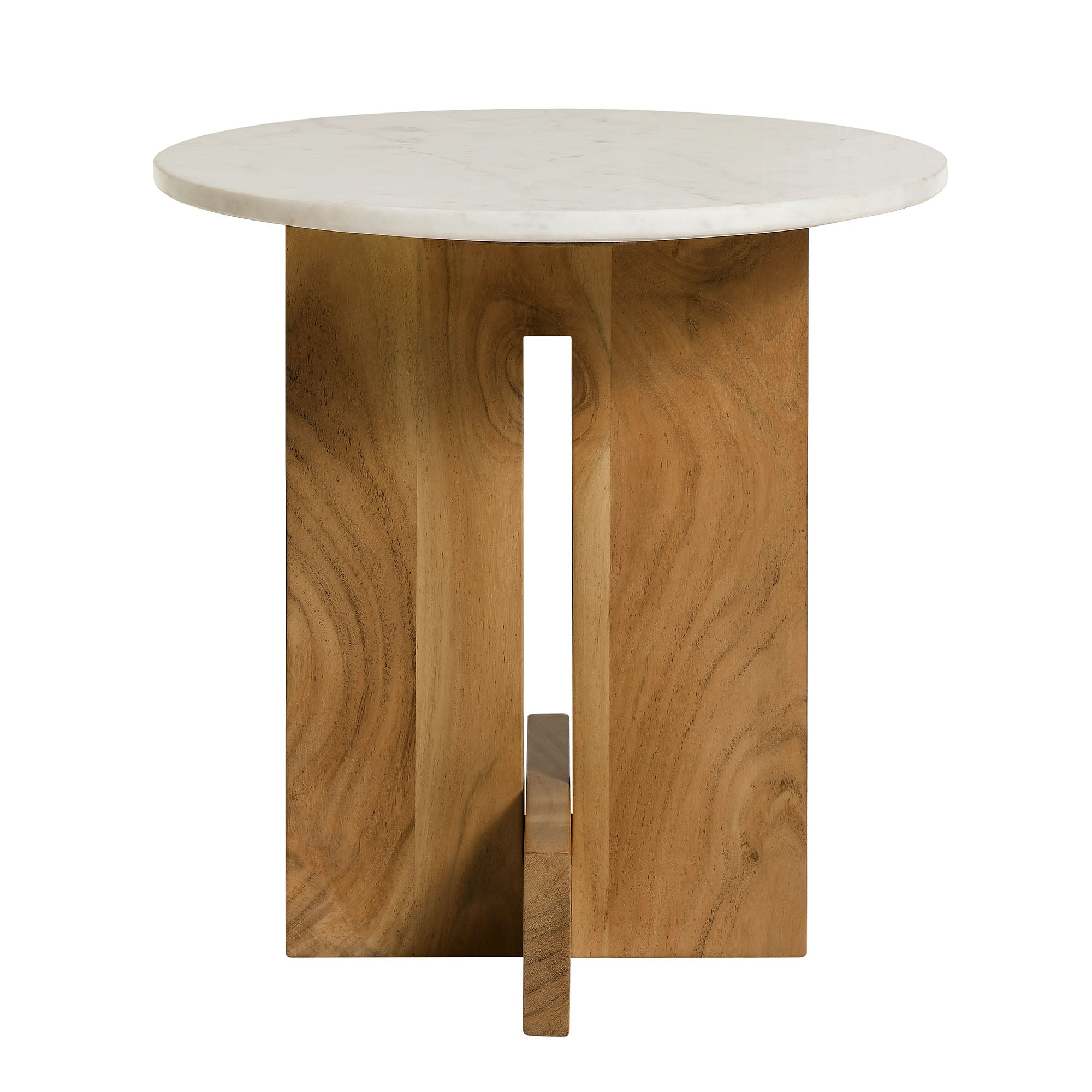 Tarin Acacia Wood and Marble Side Table by Modway - Best Buy Furniture