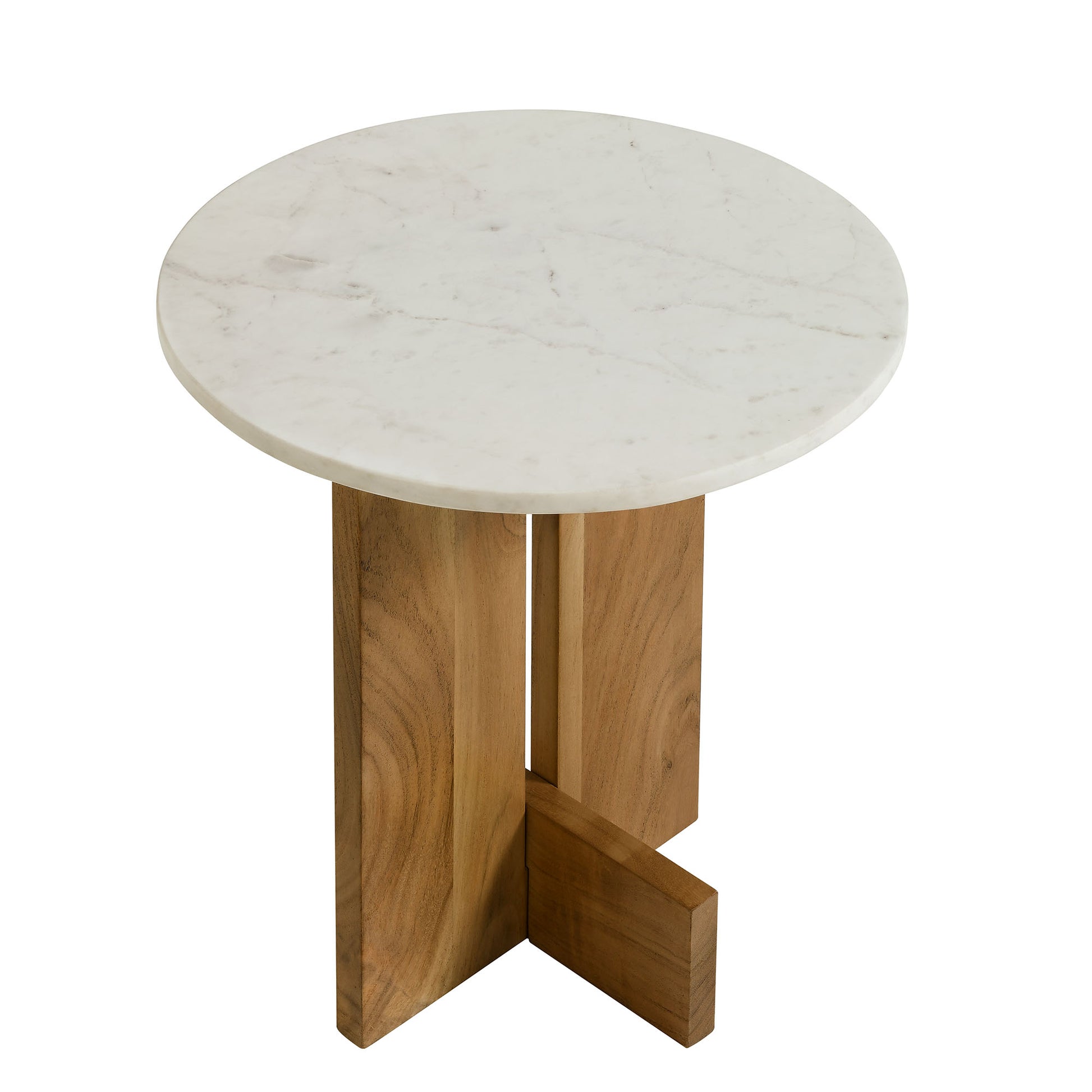 Tarin Acacia Wood and Marble Side Table by Modway - Best Buy Furniture