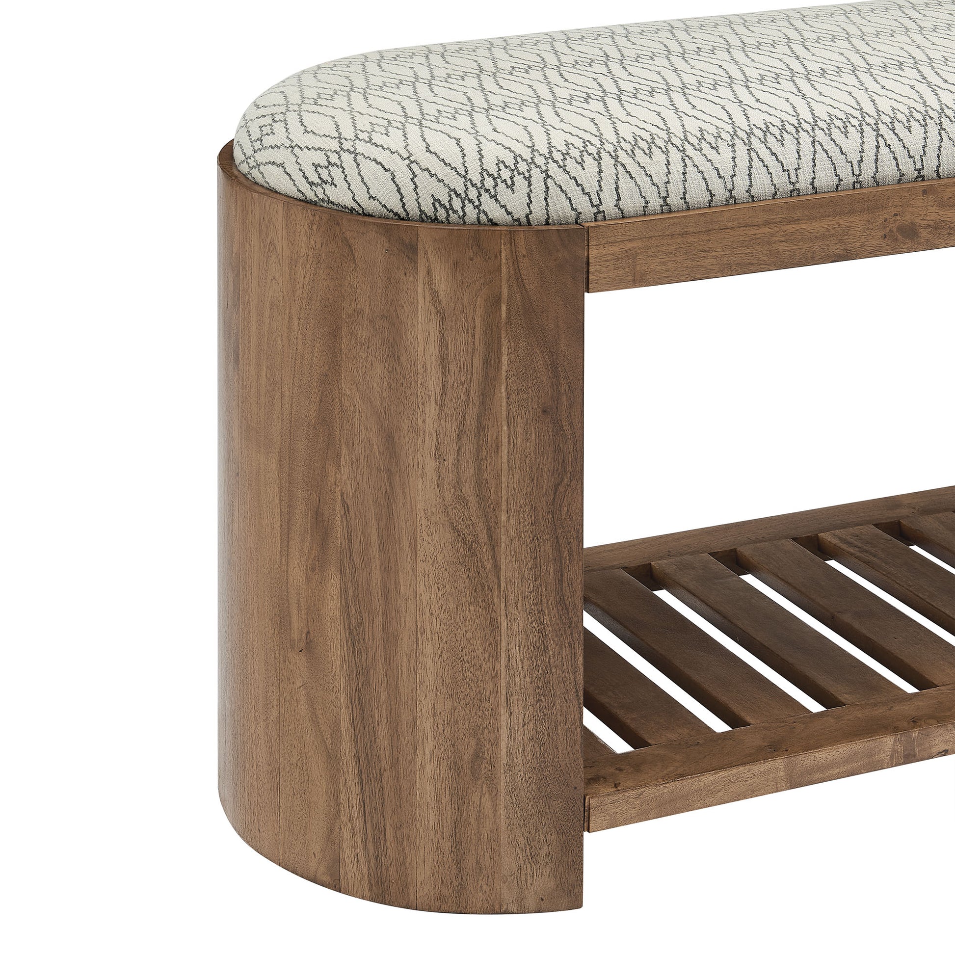 Ashby 45" Geometric Upholstered Bench by Modway - Best Buy Furniture