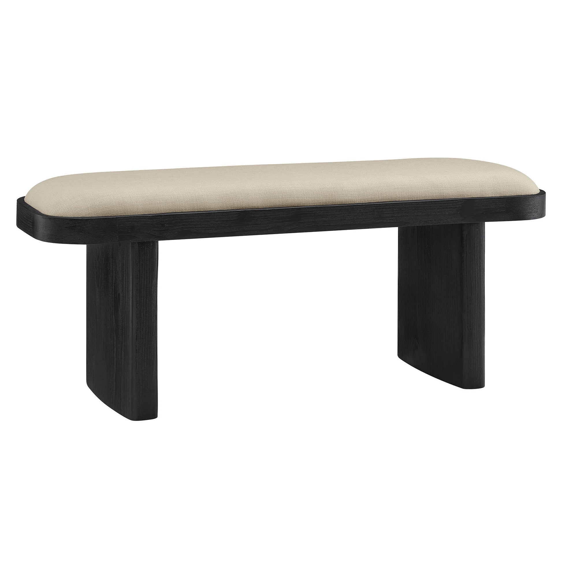Iver 43" Upholstered Wood Accent Bench by Modway - Best Buy Furniture