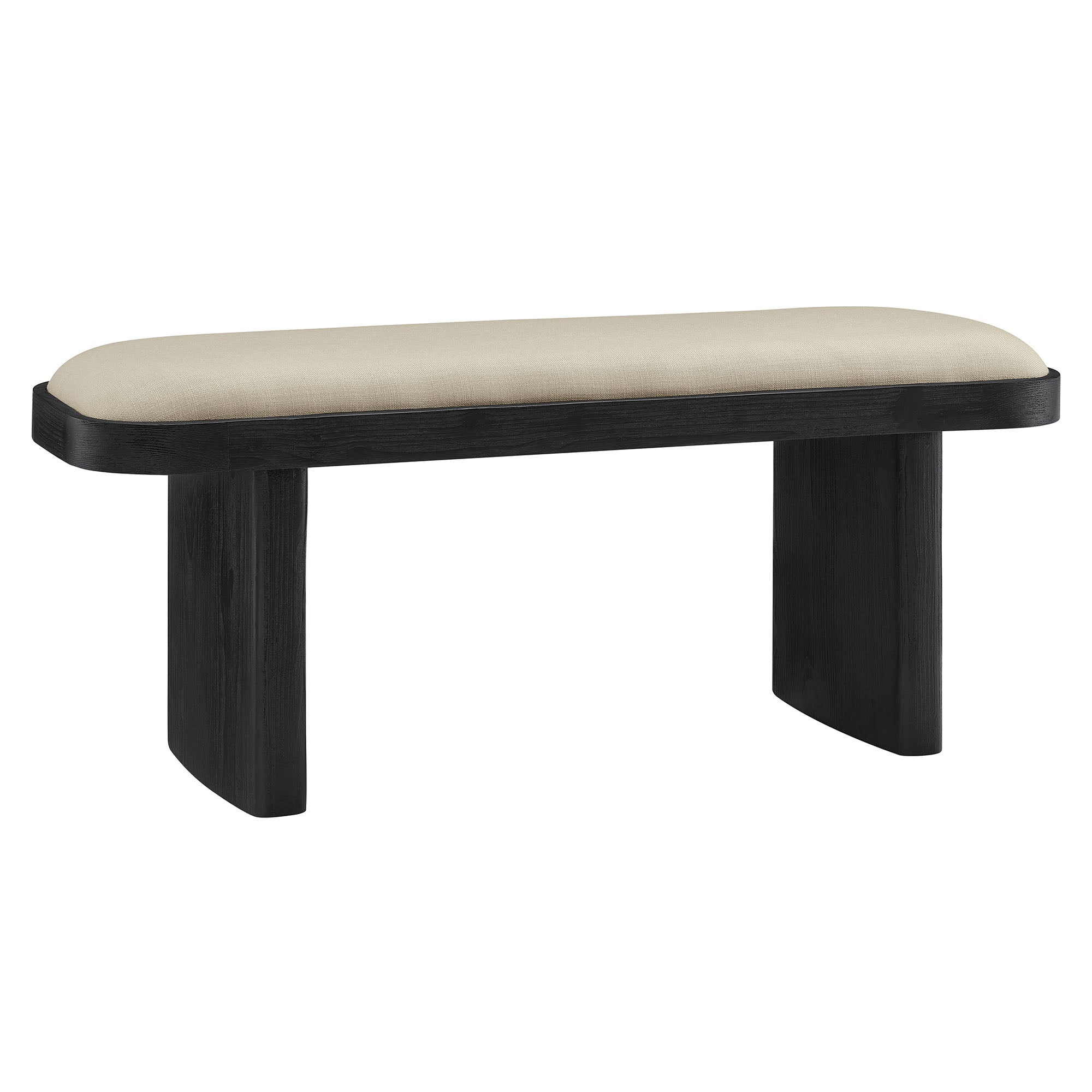 Iver 43" Upholstered Wood Accent Bench by Modway - Best Buy Furniture