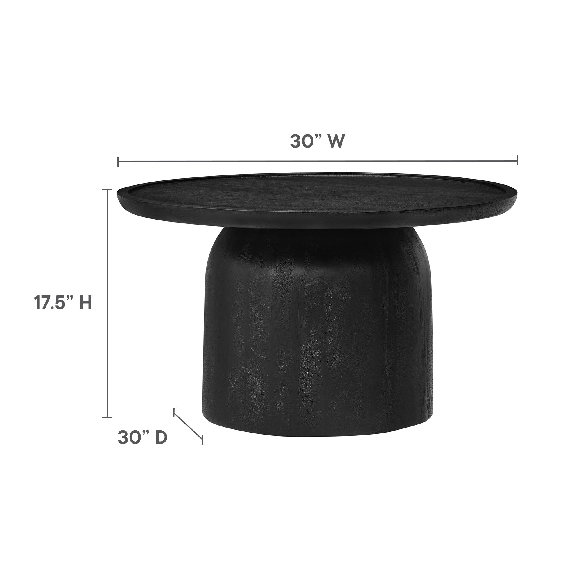 Holloway 30" Round Wood Coffee Table by Modway - Best Buy Furniture