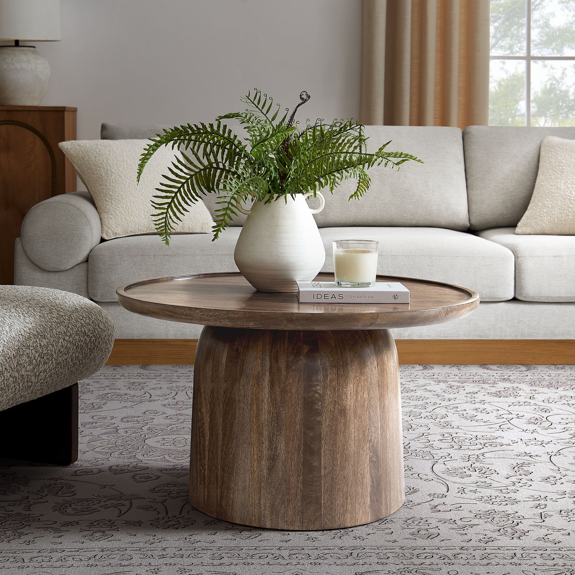 Holloway 30" Round Wood Coffee Table by Modway - Best Buy Furniture