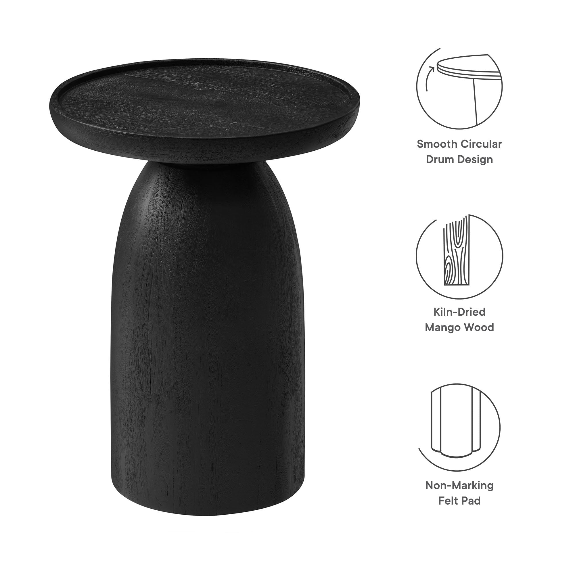 Holloway Round Wood Side Table by Modway - Best Buy Furniture