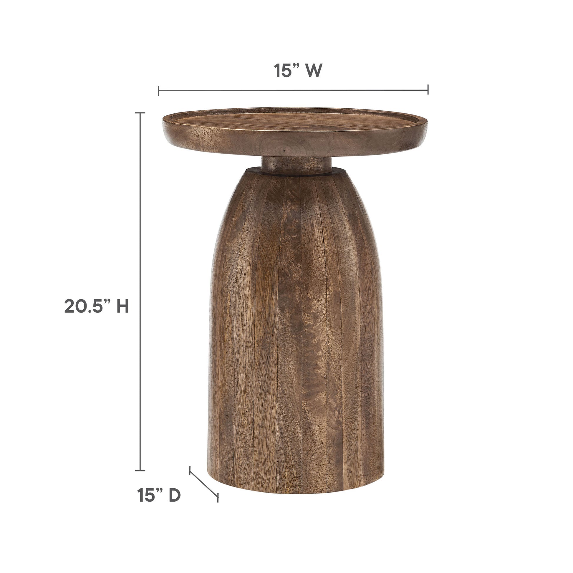 Holloway Round Wood Side Table by Modway - Best Buy Furniture