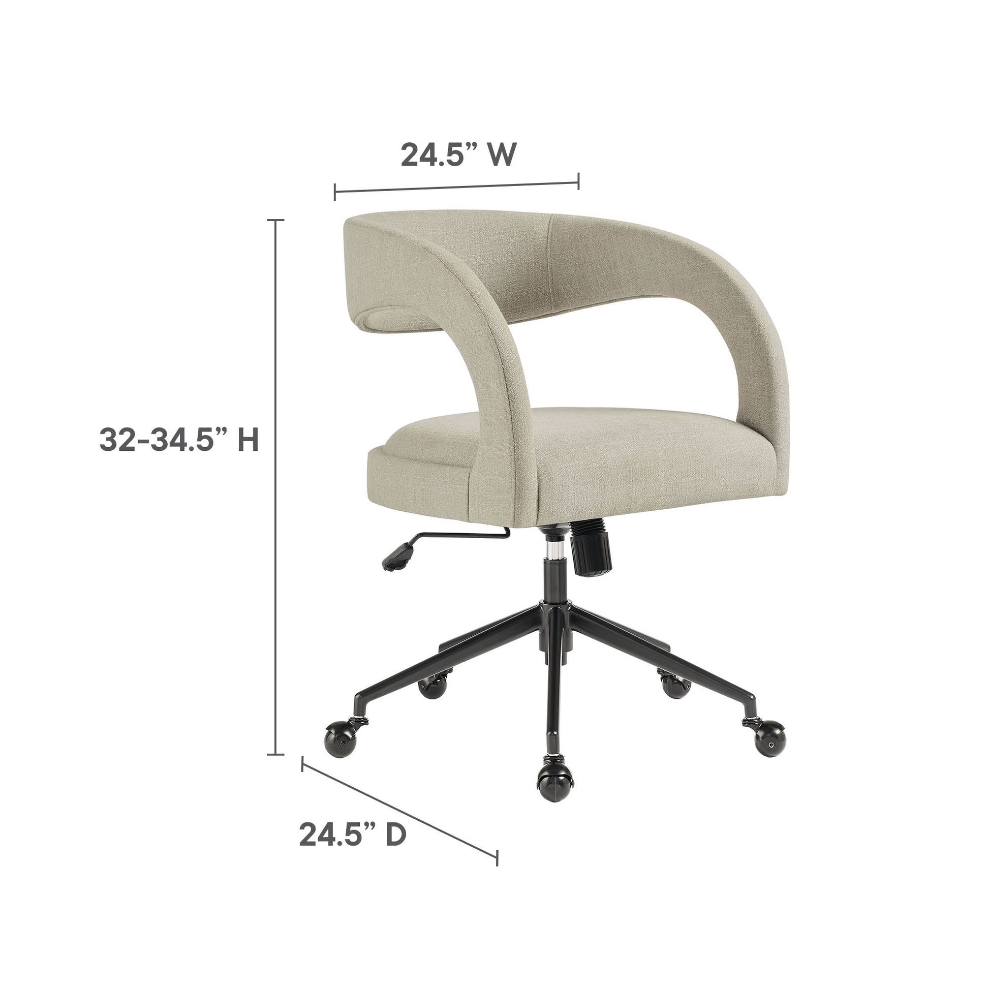 Pinnacle Upholstered Office Chair by Modway - Best Buy Furniture