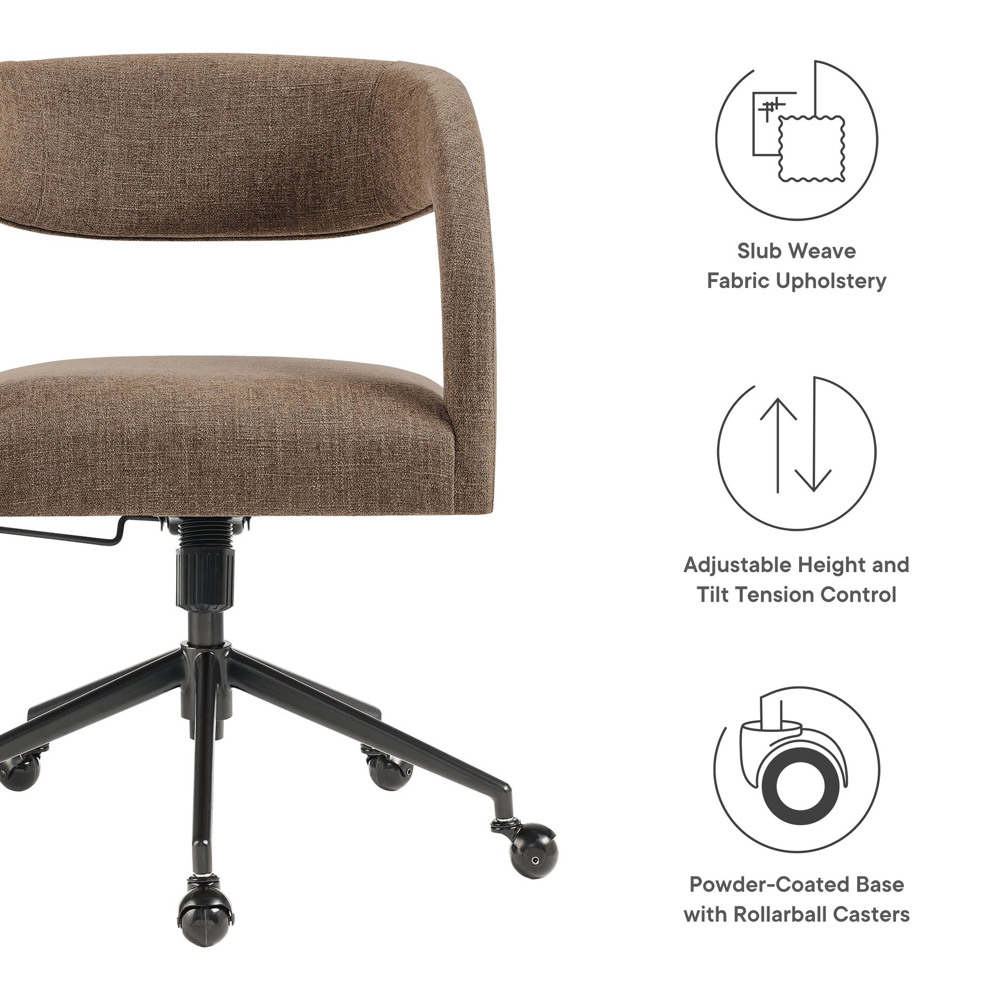 Pinnacle Upholstered Office Chair by Modway - Best Buy Furniture