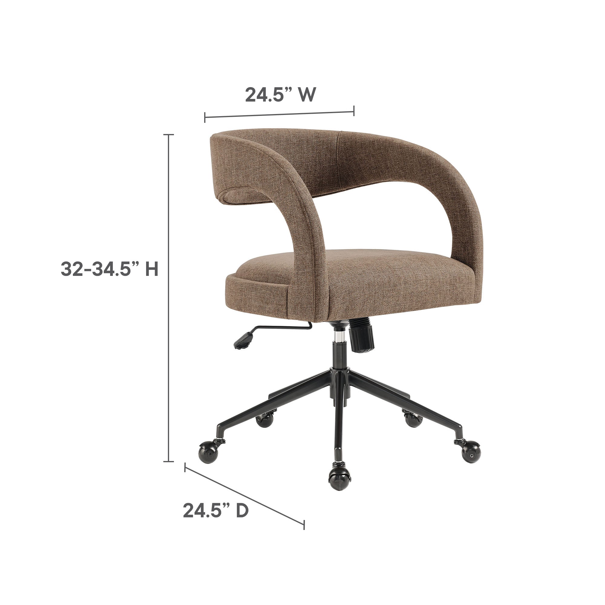 Pinnacle Upholstered Office Chair by Modway - Best Buy Furniture