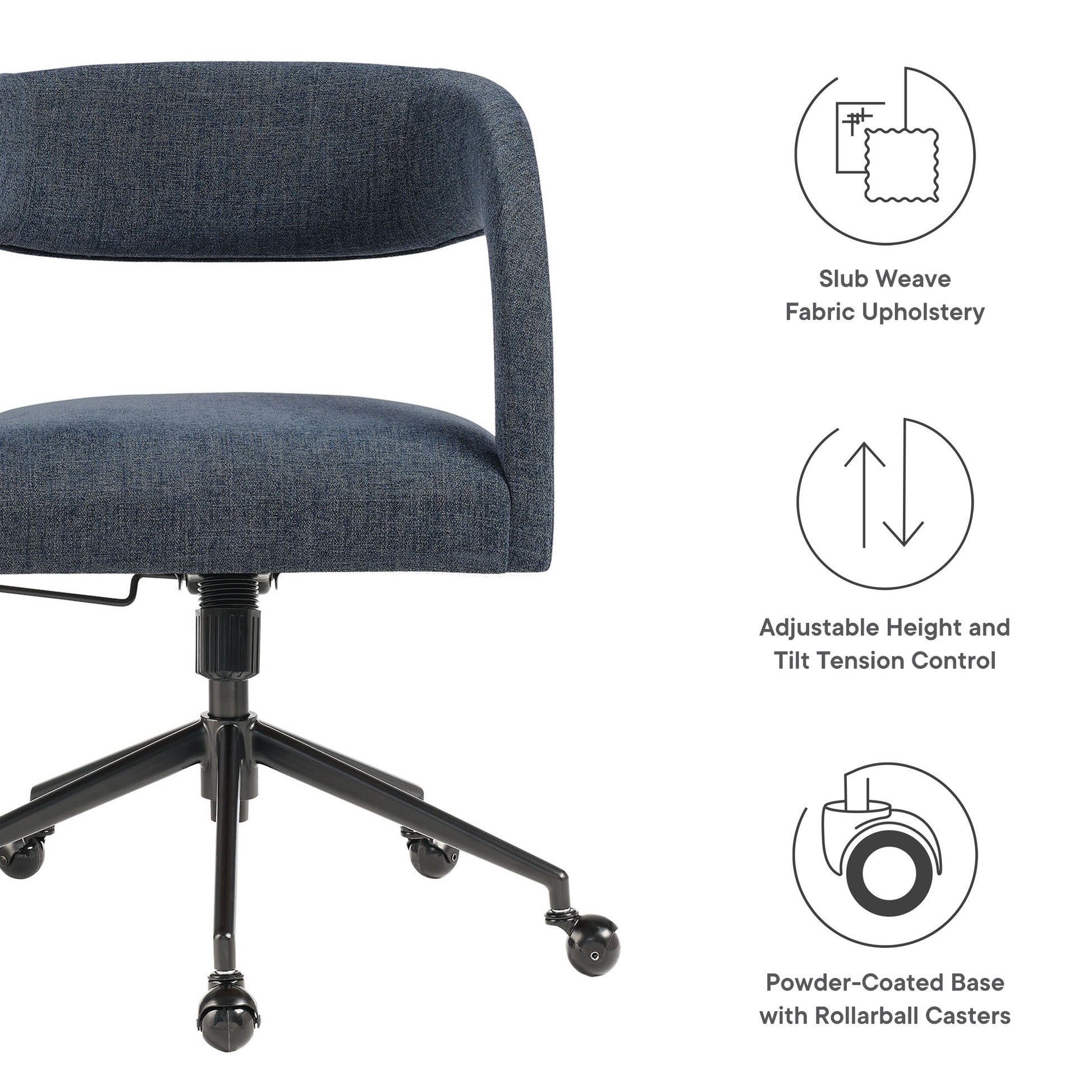Pinnacle Upholstered Office Chair by Modway - Best Buy Furniture