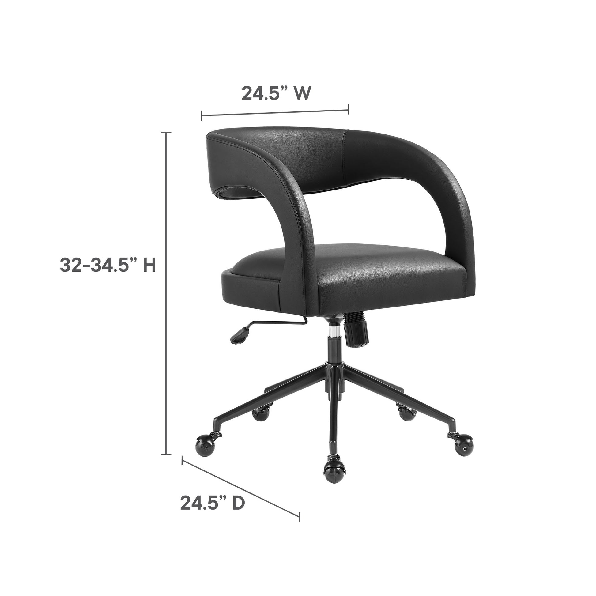Pinnacle Vegan Leather Office Chair by Modway - Best Buy Furniture