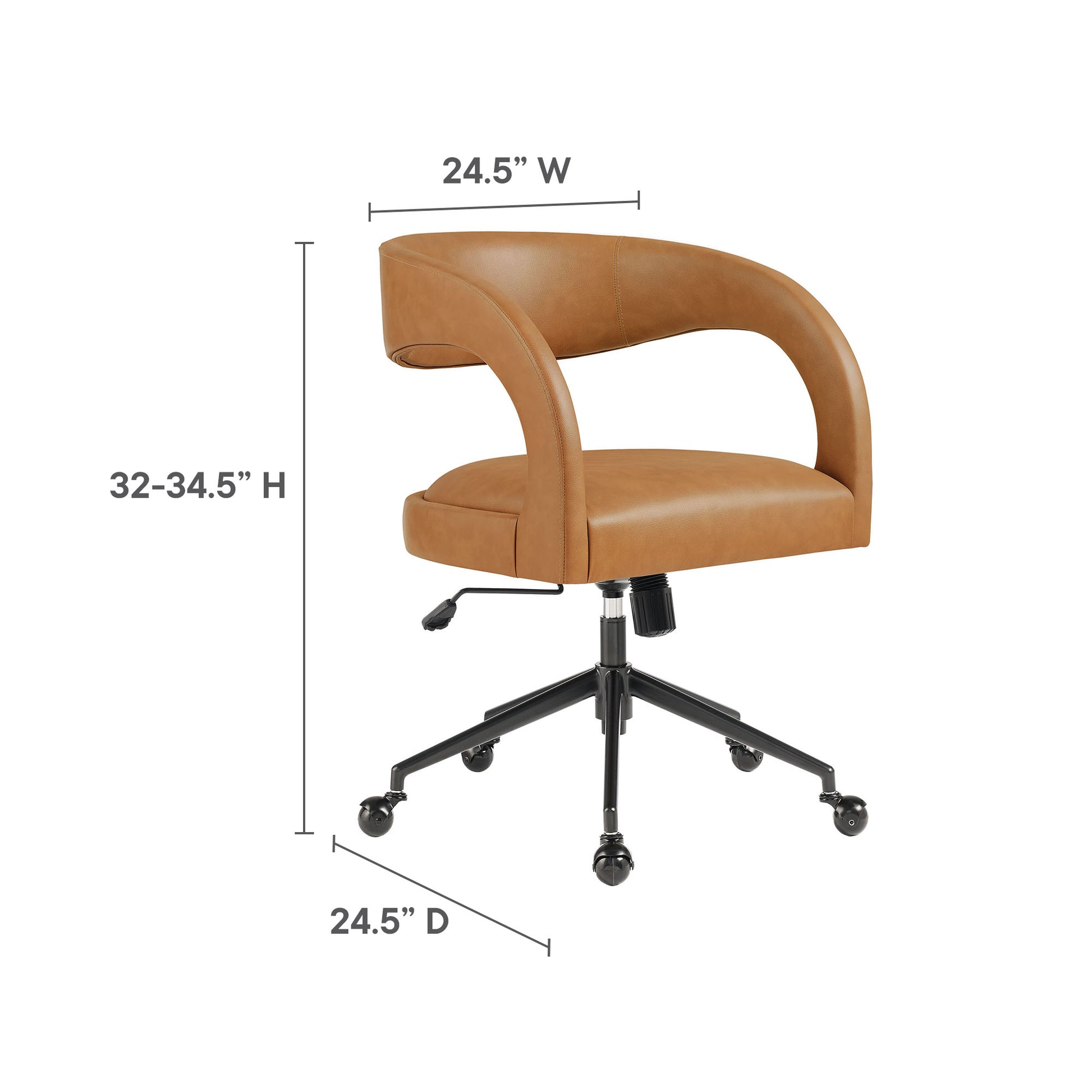 Pinnacle Vegan Leather Office Chair by Modway - Best Buy Furniture