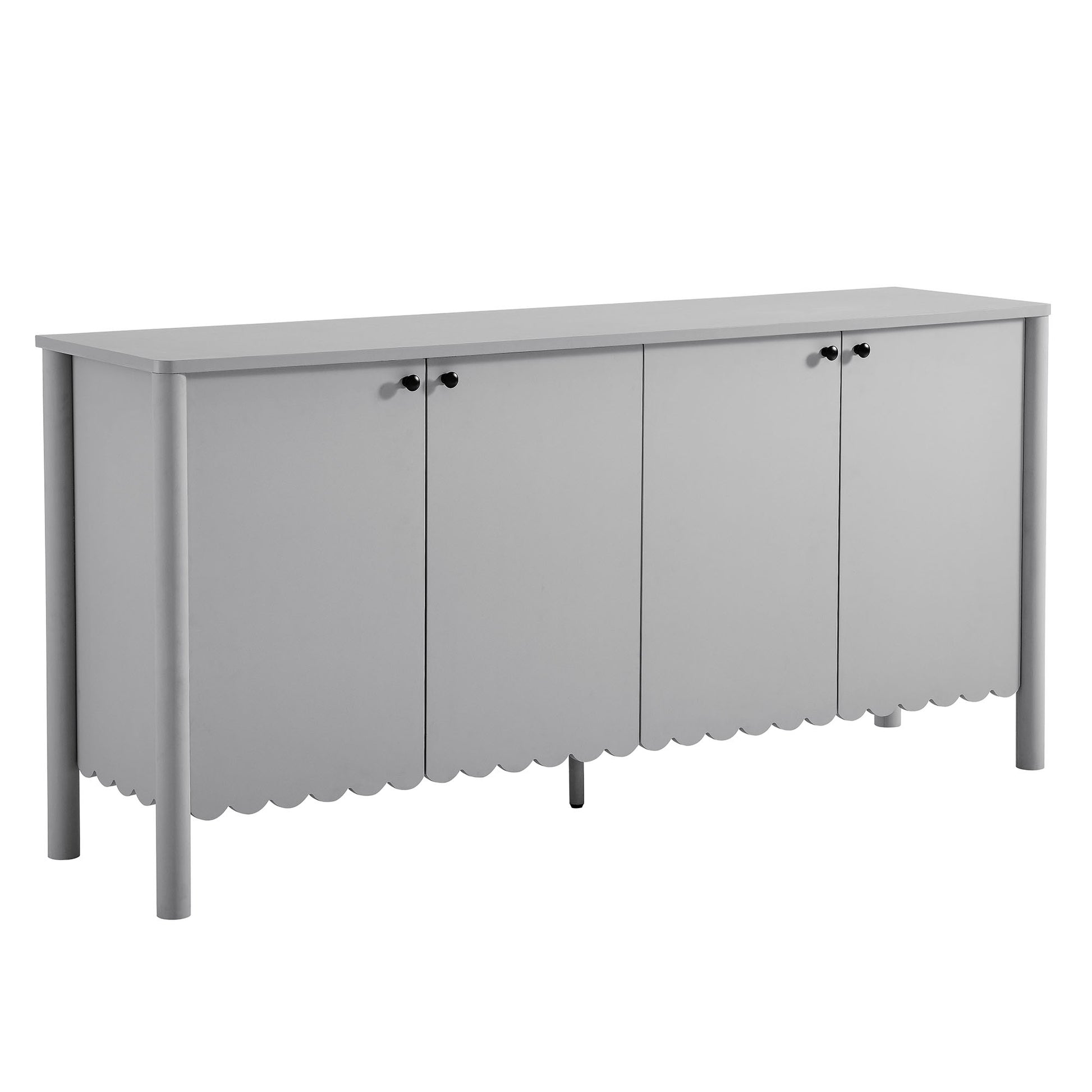 Emmeline 66" 4-Door Scalloped Sideboard Cabinet by Modway - Best Buy Furniture