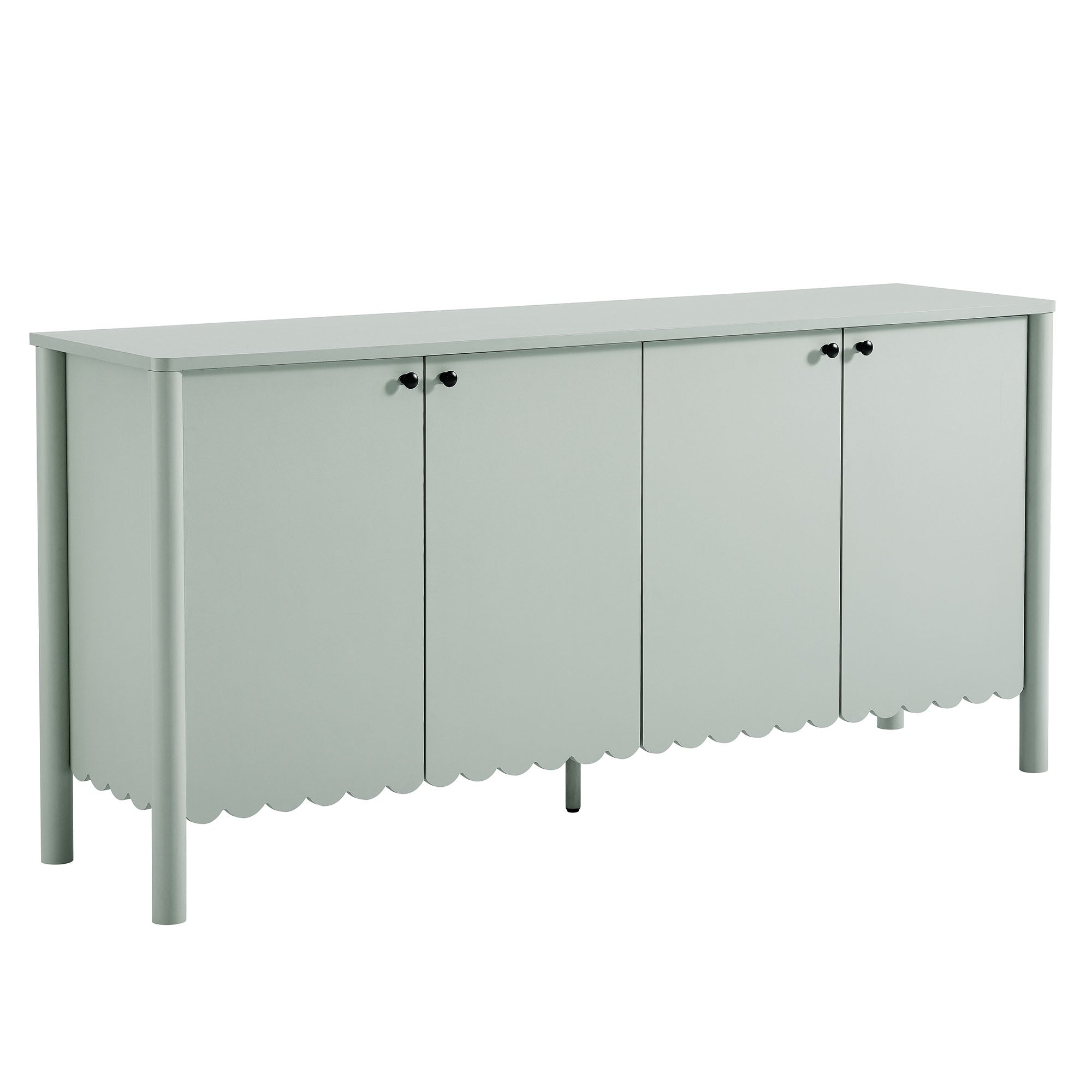 Emmeline 66" 4-Door Scalloped Sideboard Cabinet by Modway - Best Buy Furniture
