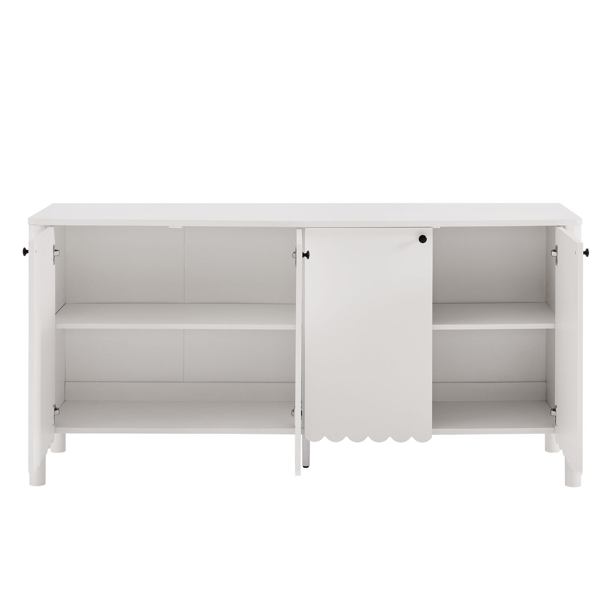 Emmeline 66" 4-Door Scalloped Sideboard Cabinet by Modway - Best Buy Furniture