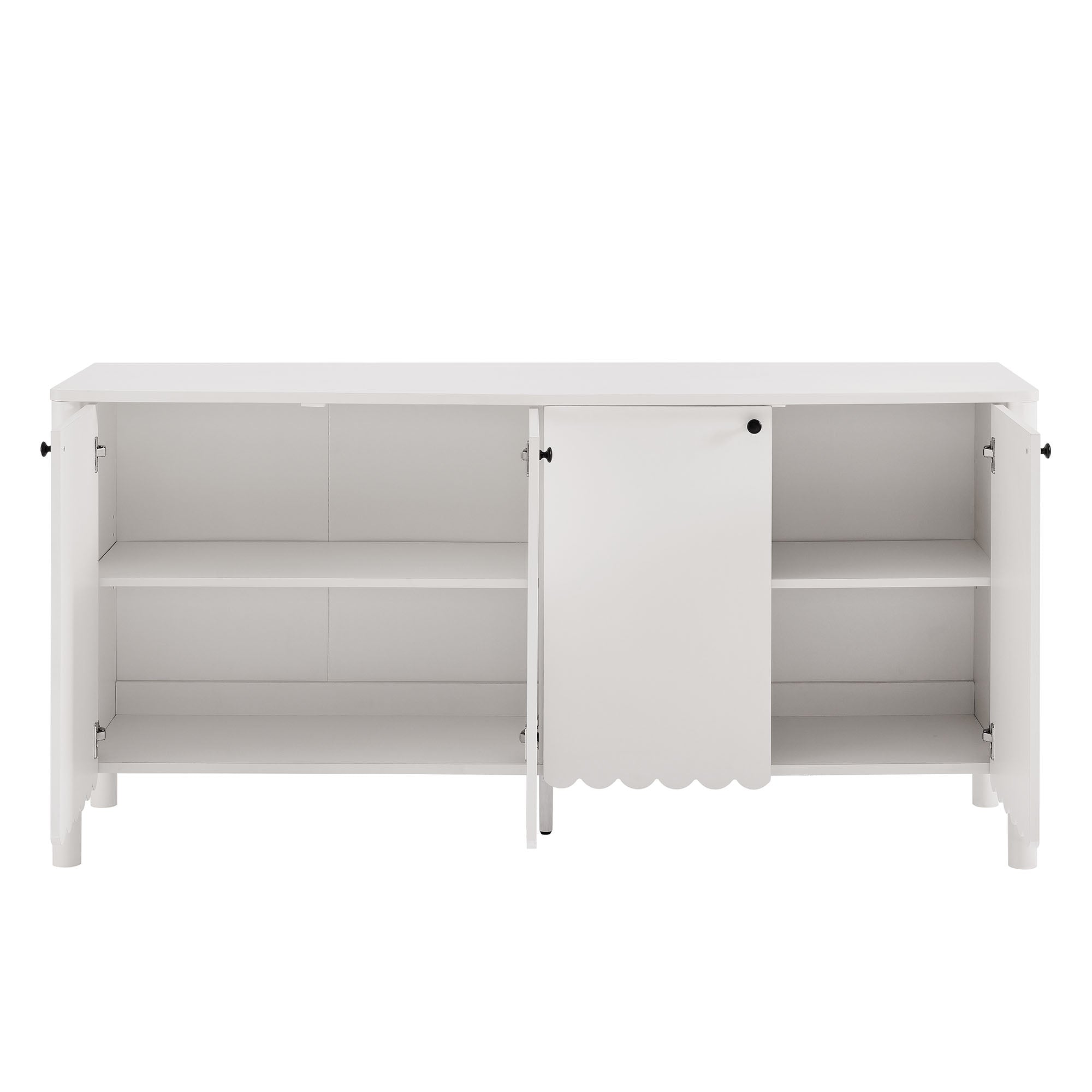 Emmeline 66" 4-Door Scalloped Sideboard Cabinet by Modway - Best Buy Furniture