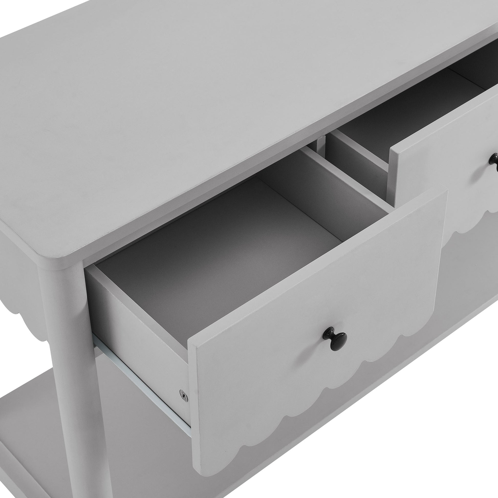 Emmeline 3-Drawer Scalloped Console Table by Modway - Best Buy Furniture