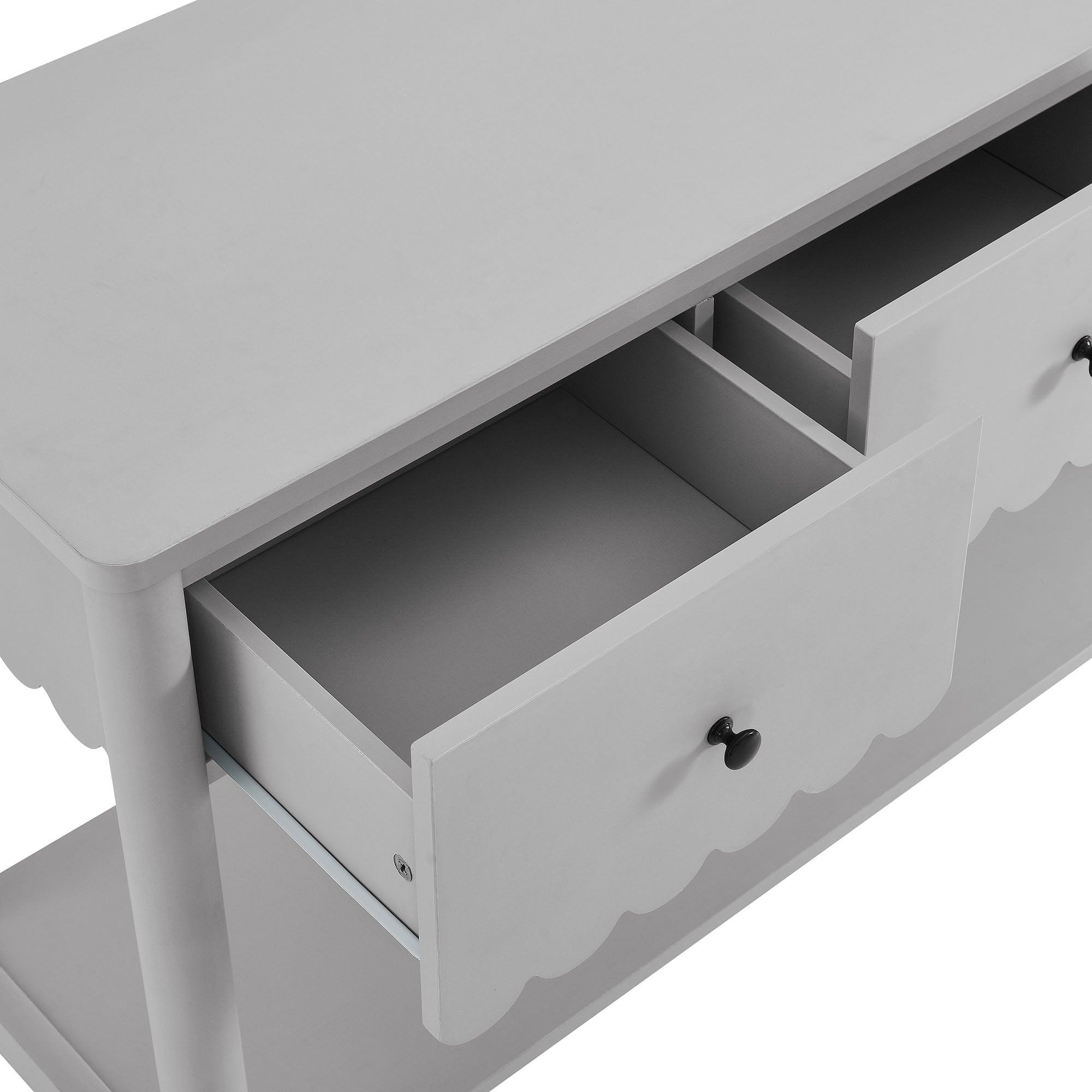 Emmeline 3-Drawer Scalloped Console Table by Modway - Best Buy Furniture