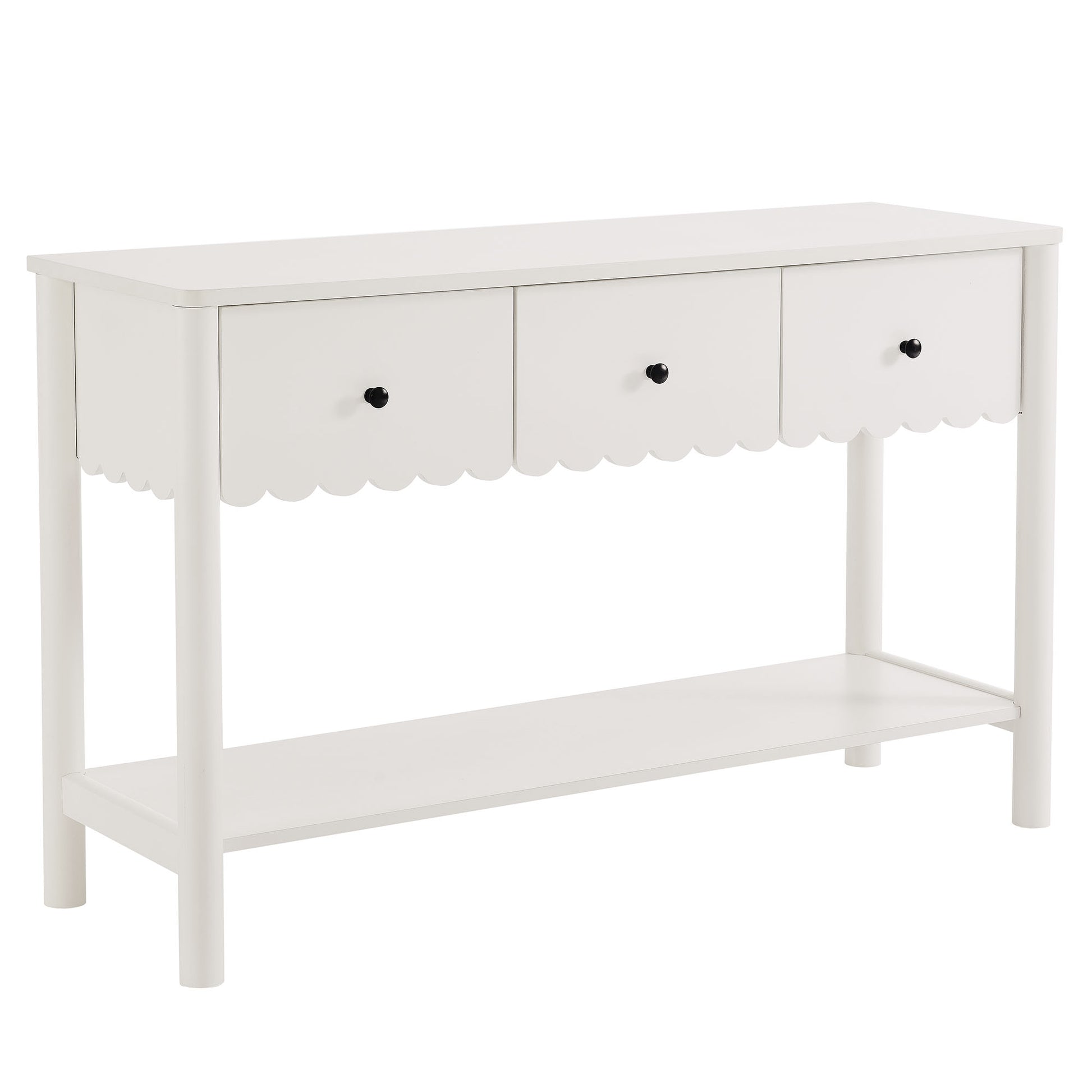 Emmeline 3-Drawer Scalloped Console Table by Modway - Best Buy Furniture