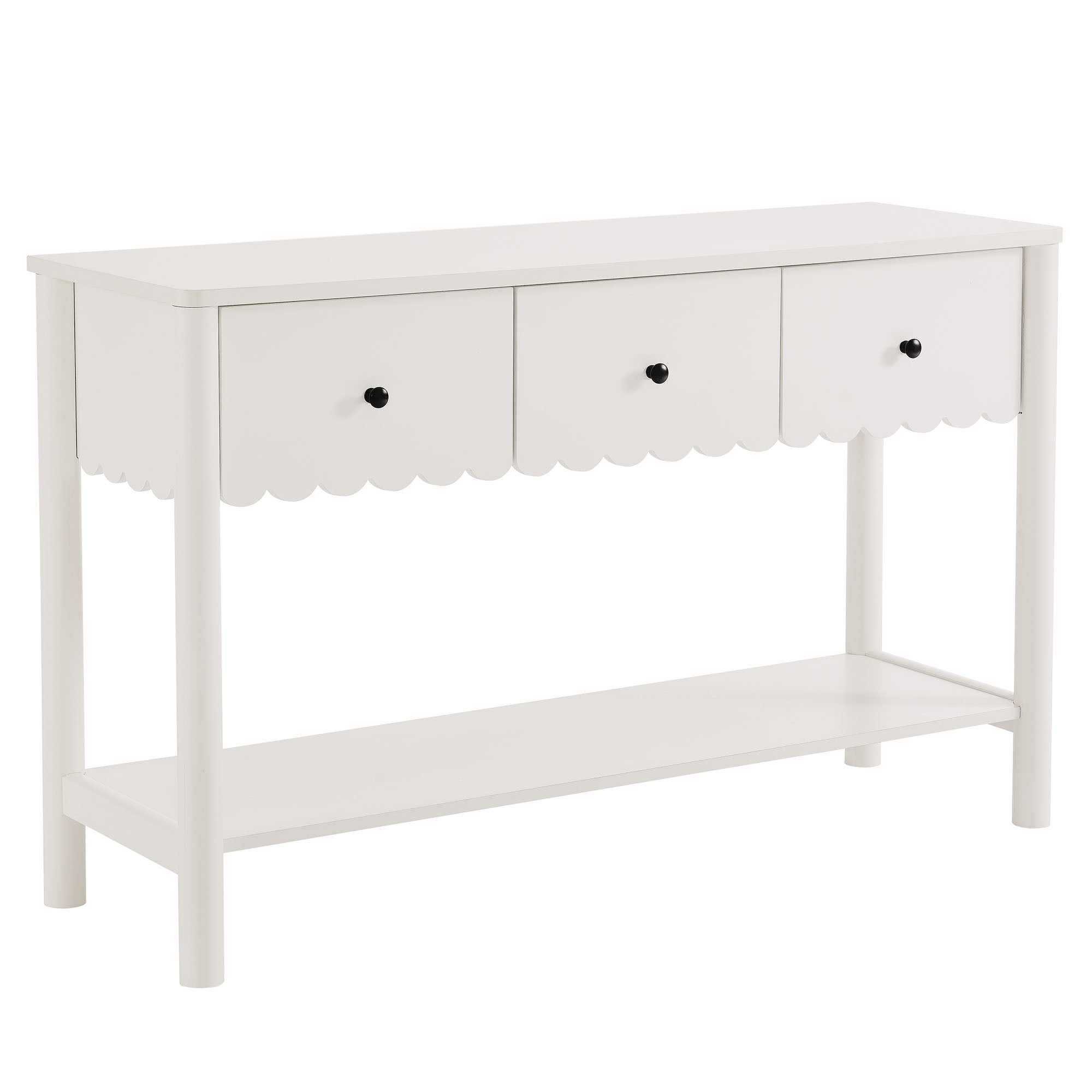 Emmeline 3-Drawer Scalloped Console Table by Modway - Best Buy Furniture