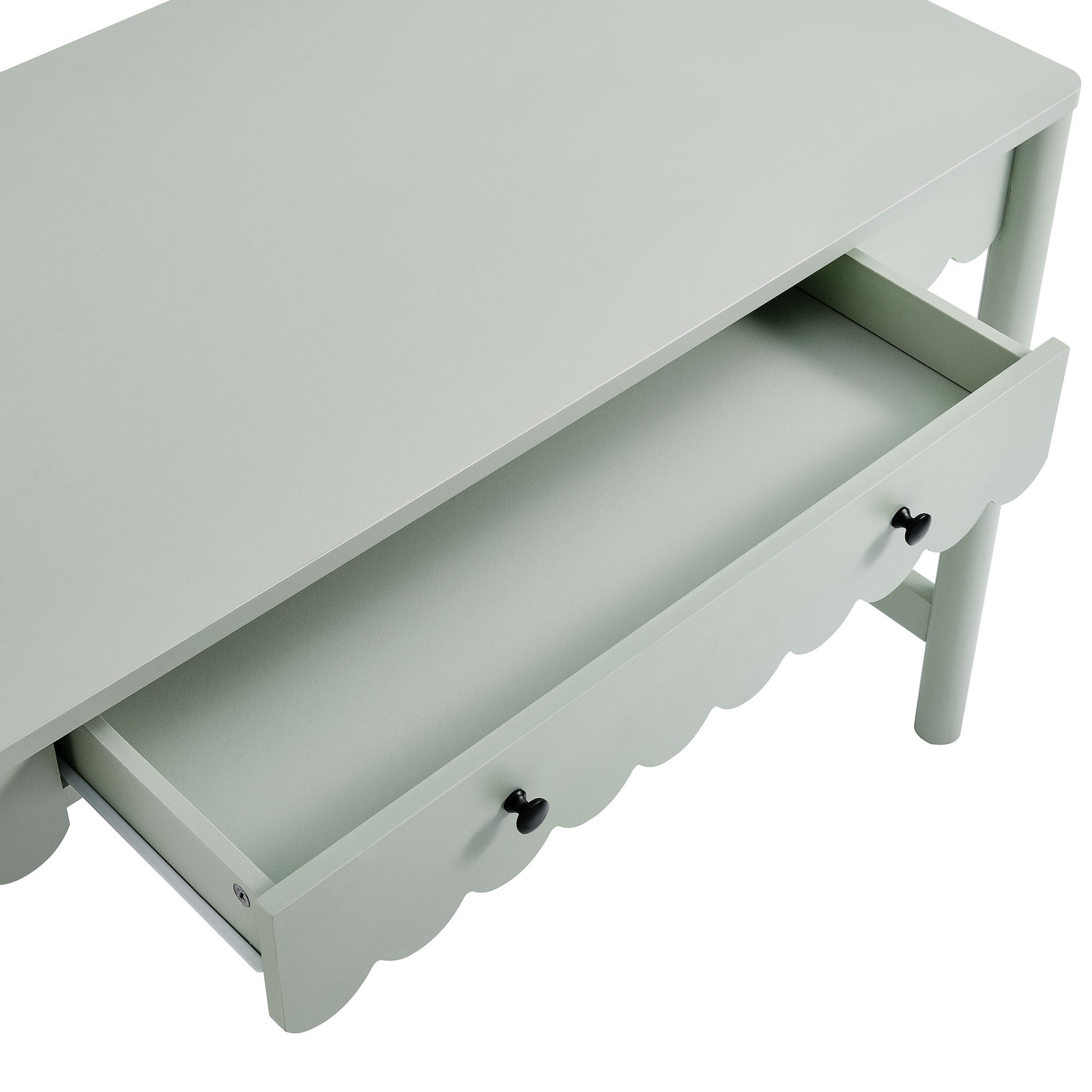 Emmeline 1-Drawer Scallop Writing Desk by Modway - Best Buy Furniture