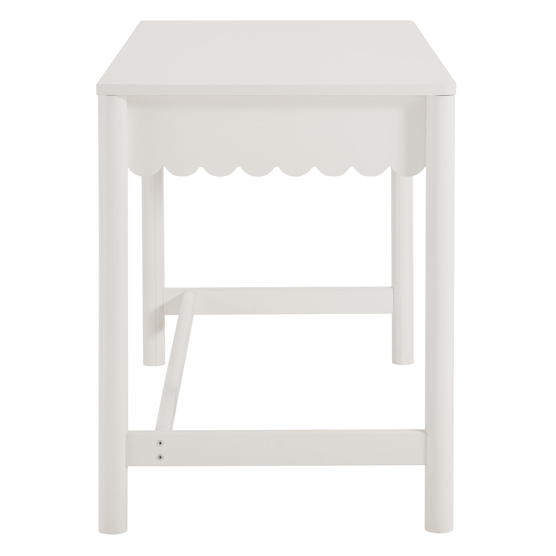 Emmeline 1-Drawer Scallop Writing Desk by Modway - Best Buy Furniture
