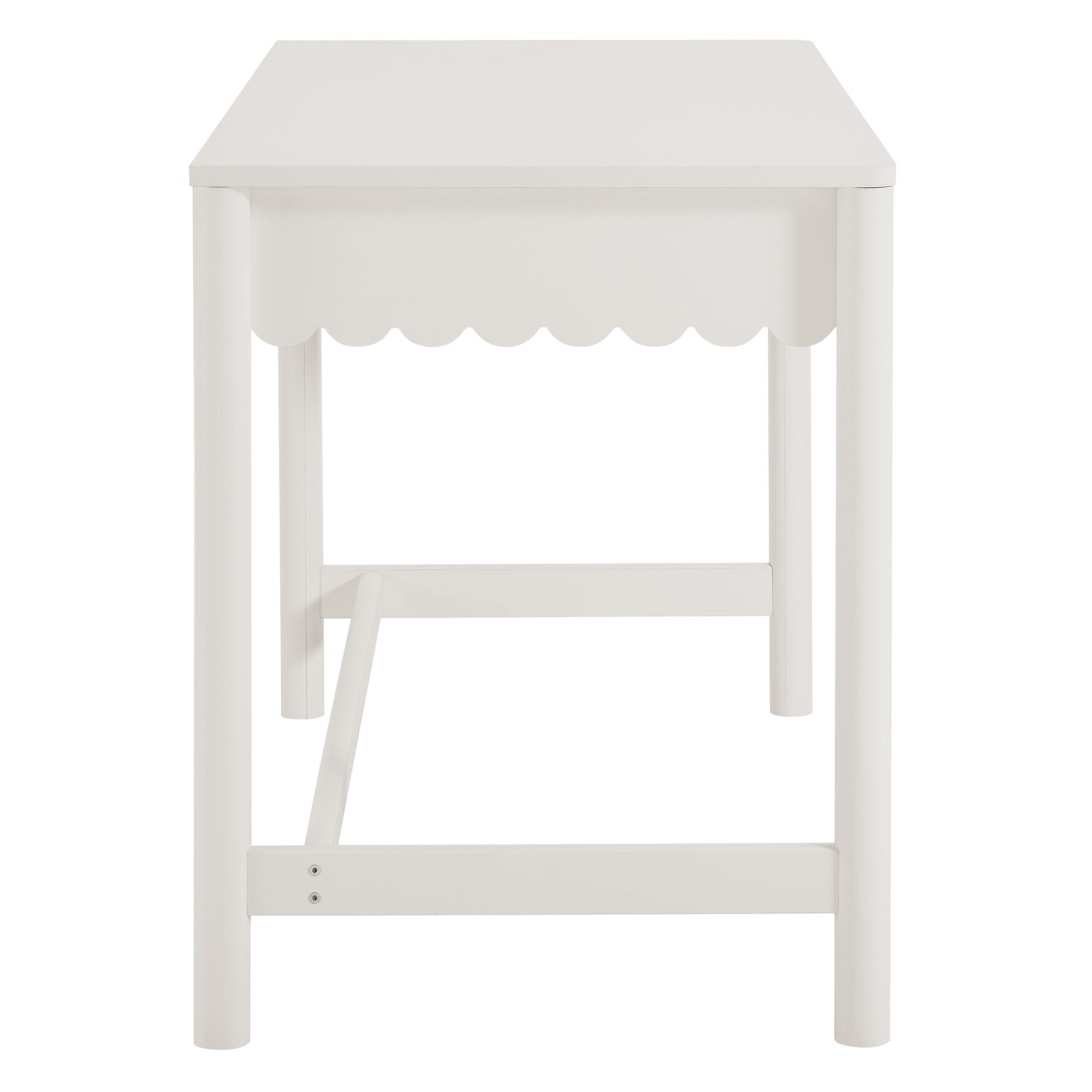 Emmeline 1-Drawer Scallop Writing Desk by Modway - Best Buy Furniture