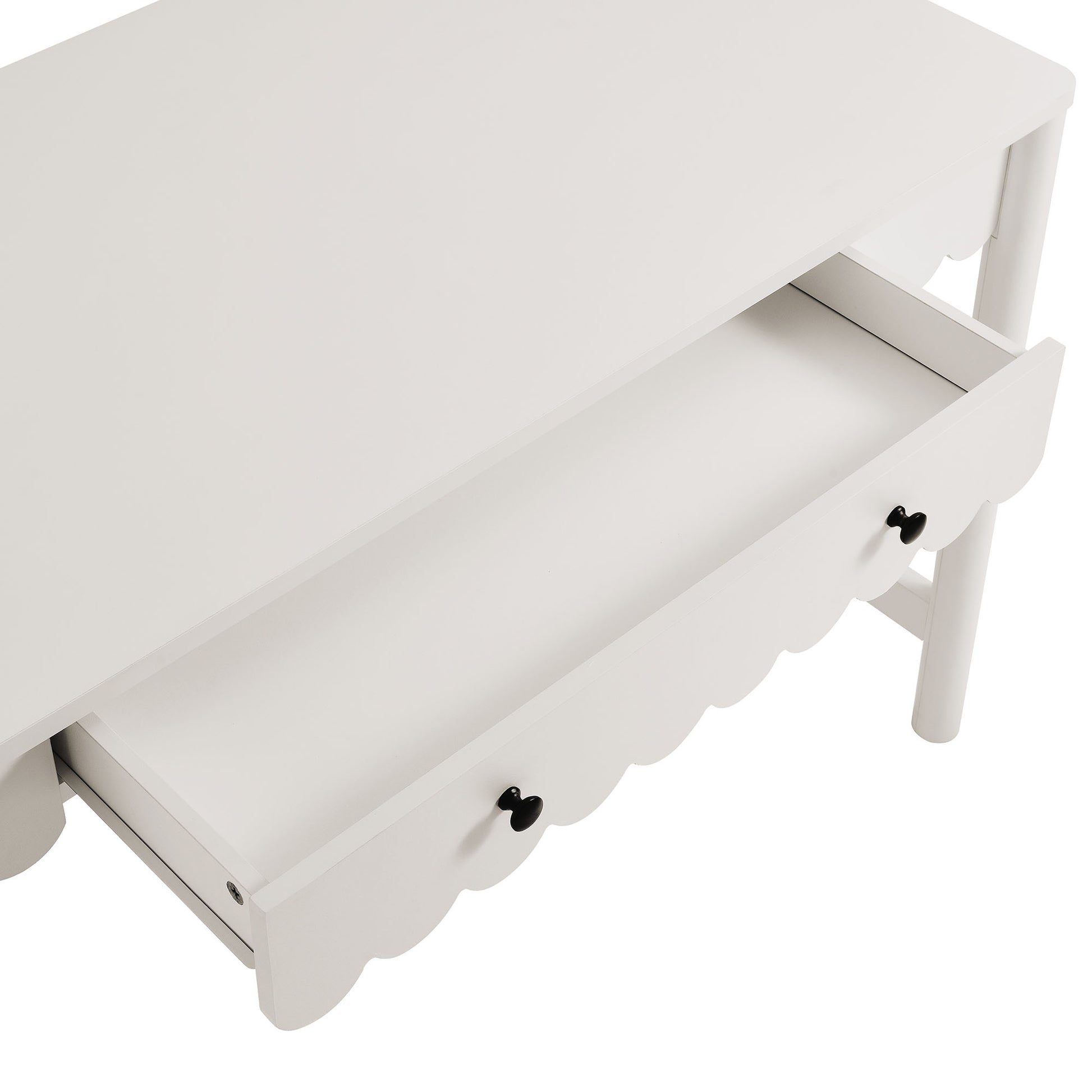 Emmeline 1-Drawer Scallop Writing Desk by Modway - Best Buy Furniture