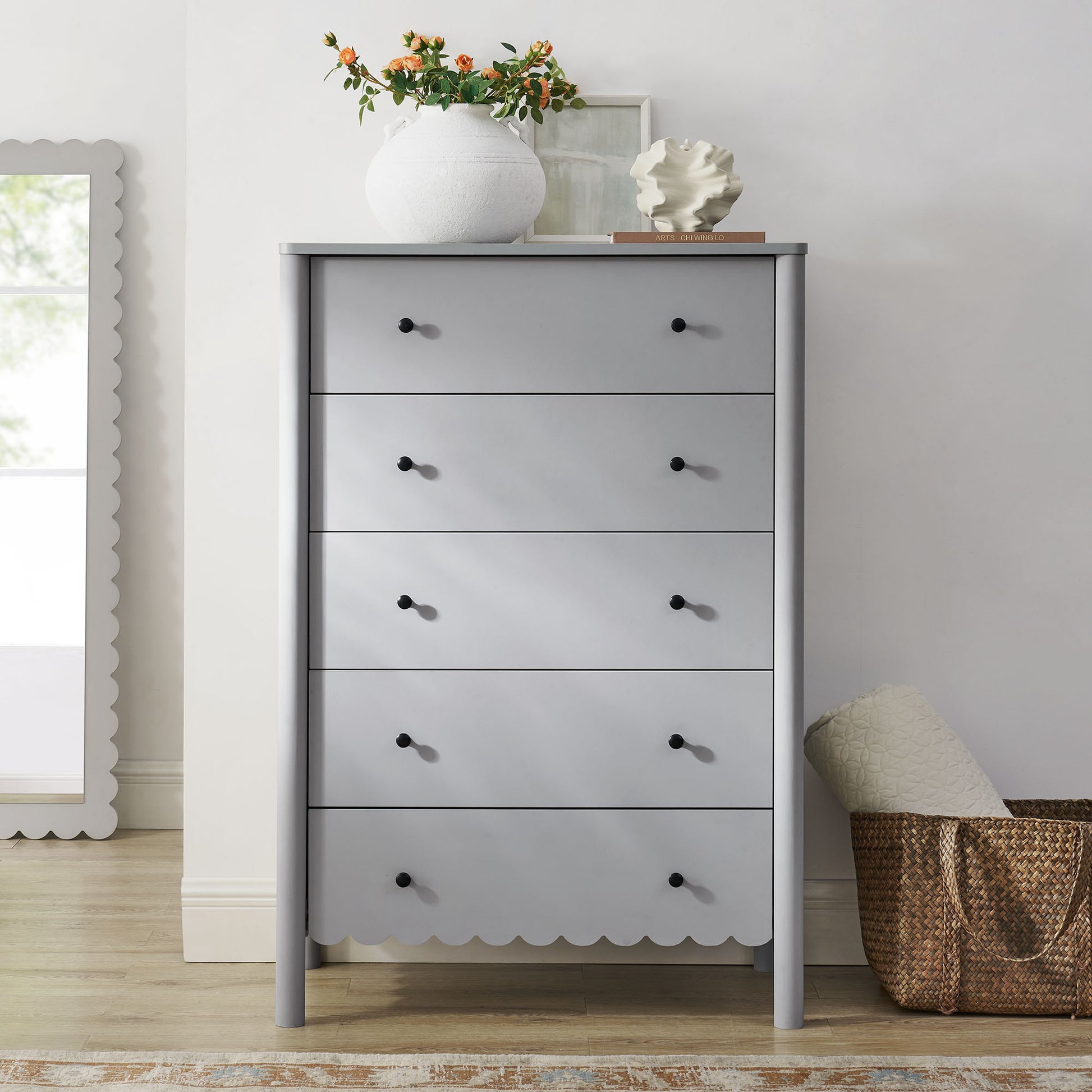 Emmeline Scalloped 5-Drawer Chest by Modway - Best Buy Furniture