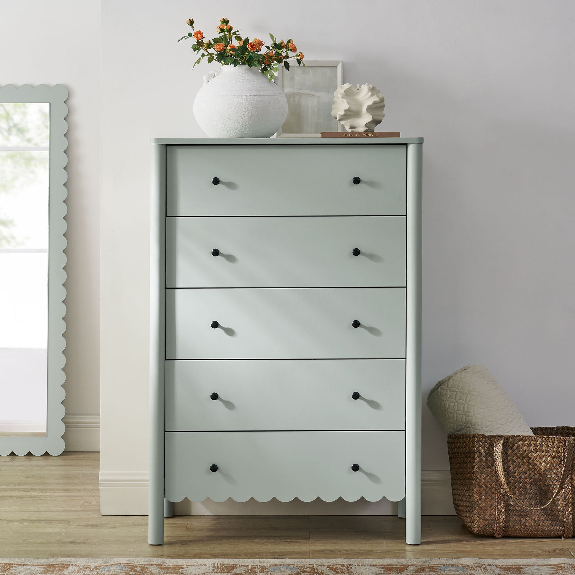 Emmeline Scalloped 5-Drawer Chest by Modway - Best Buy Furniture